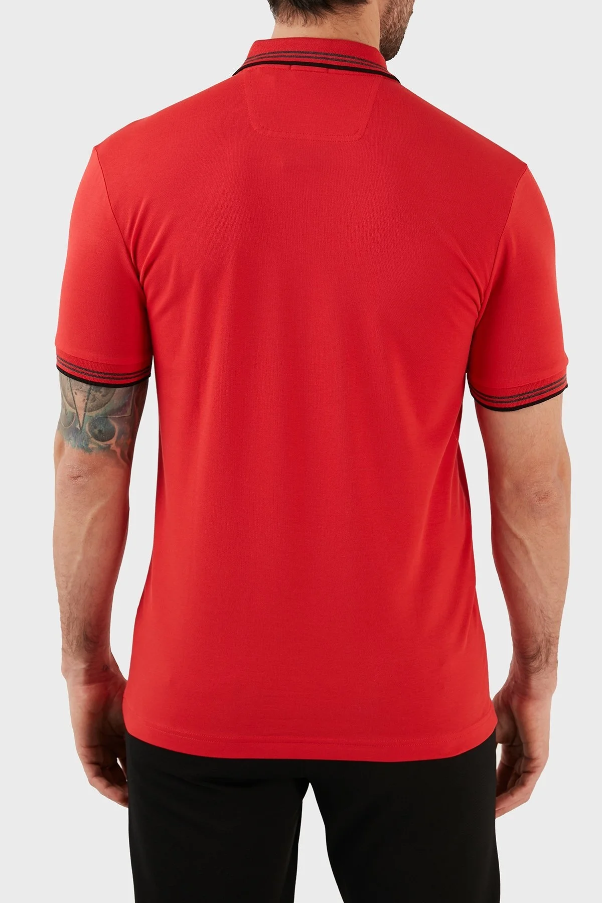 Boss Pamuklu Slim Fit Düğmeli Erkek Polo T Shirt 50469245 624 KIRMIZI - 5