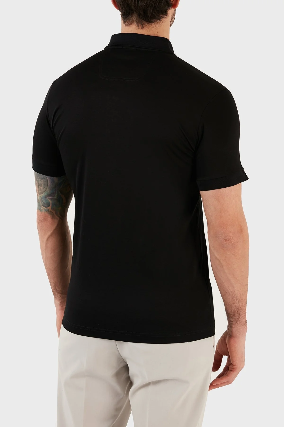 Boss Pamuklu Slim Fit Düğmeli Erkek Polo T Shirt 50483832 001 SİYAH - 6
