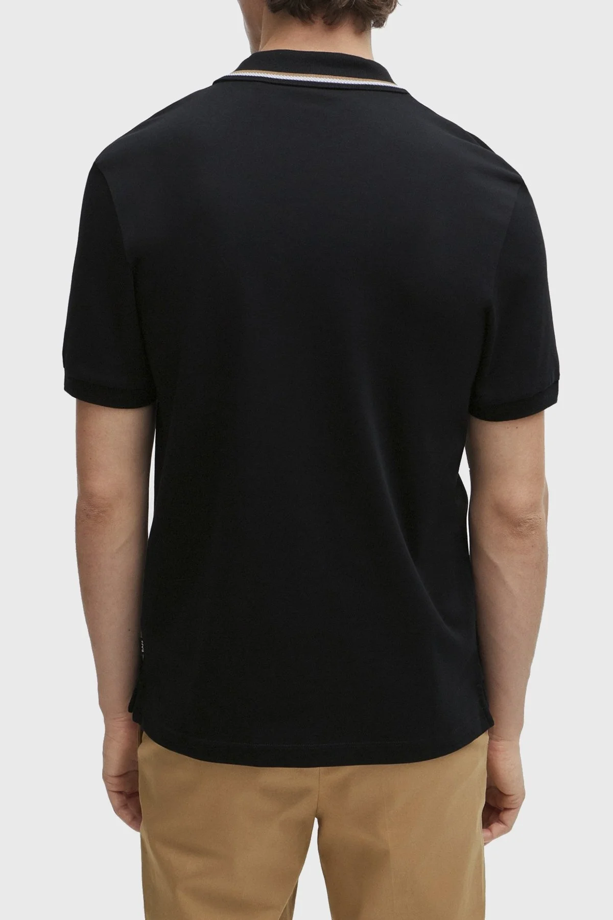 Boss Pamuklu Slim Fit Düğmeli Erkek Polo Yaka T Shirt 50469360 001 SİYAH - 4