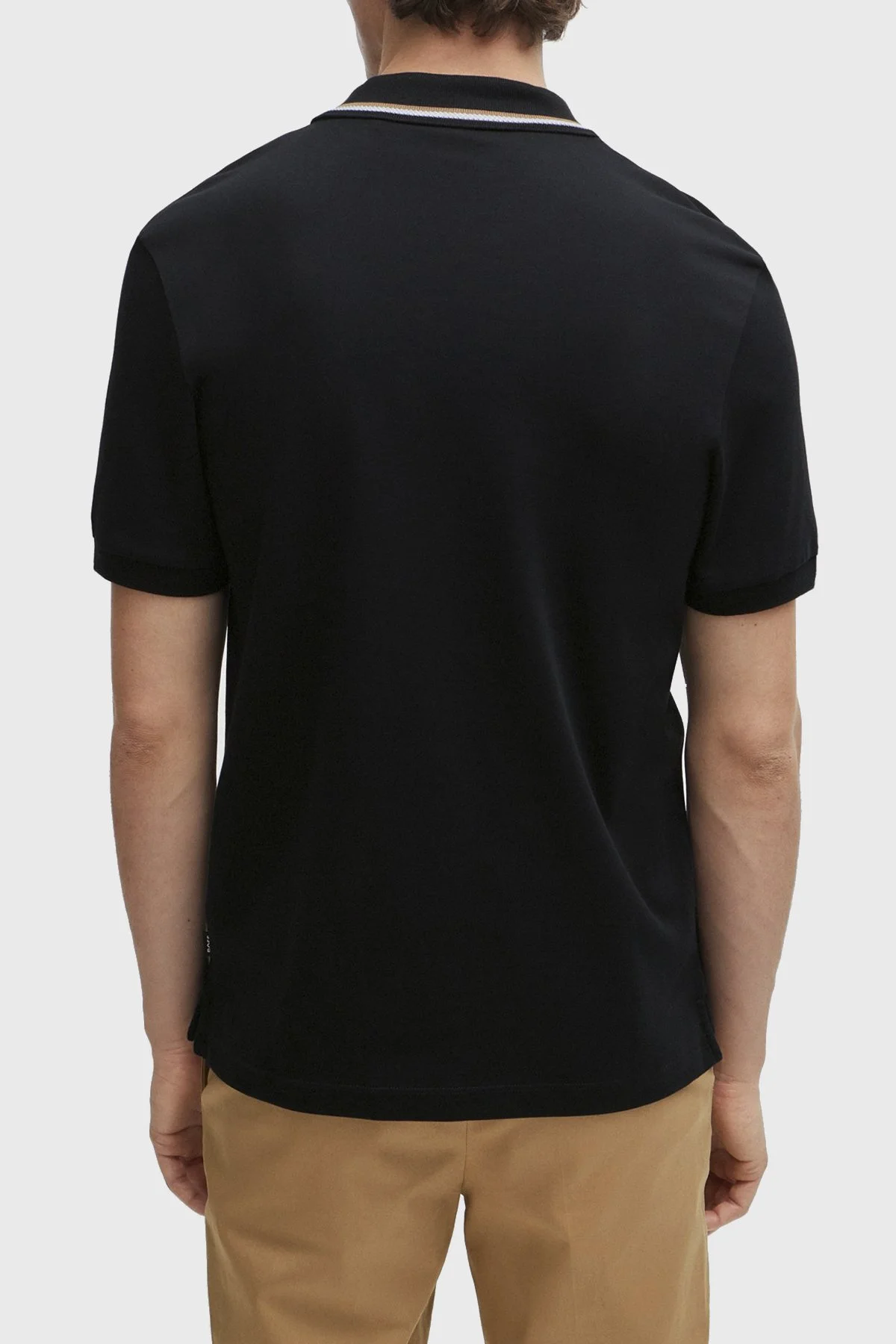 Boss Pamuklu Slim Fit Düğmeli Erkek Polo Yaka T Shirt 50469360 001 SİYAH - 4