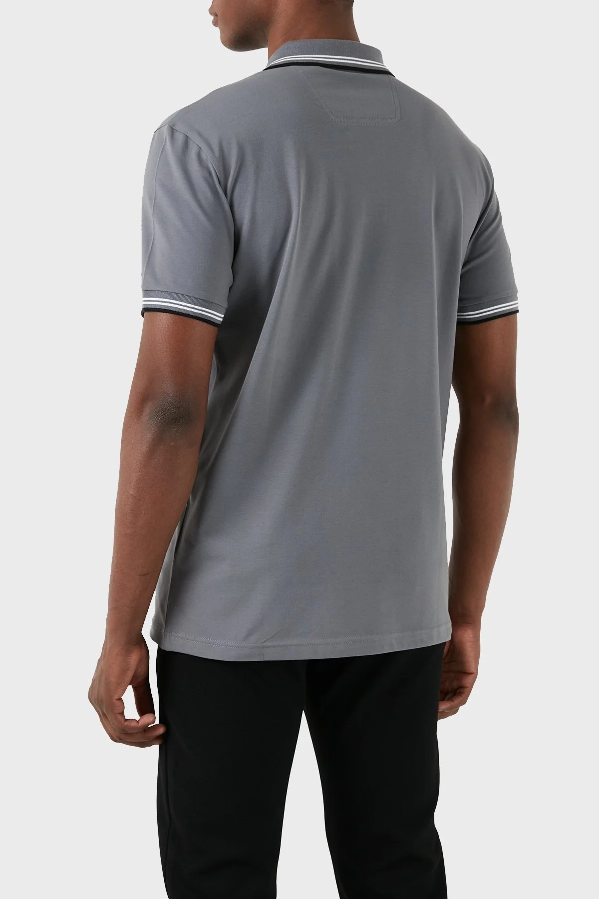 Boss Pamuklu Slim Fit Düğmeli Erkek Polo Yaka T Shirt 50506193 036 GRİ - 2