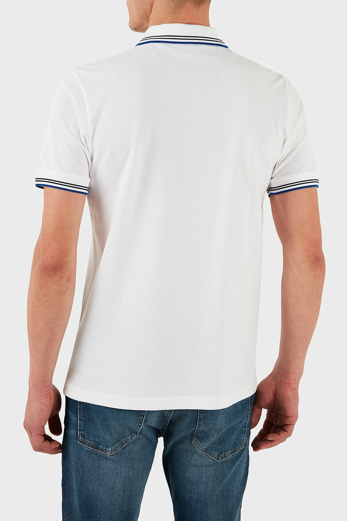 Boss Pamuklu Slim Fit Düğmeli Erkek Polo Yaka T Shirt 50506193 105 BEYAZ - 3