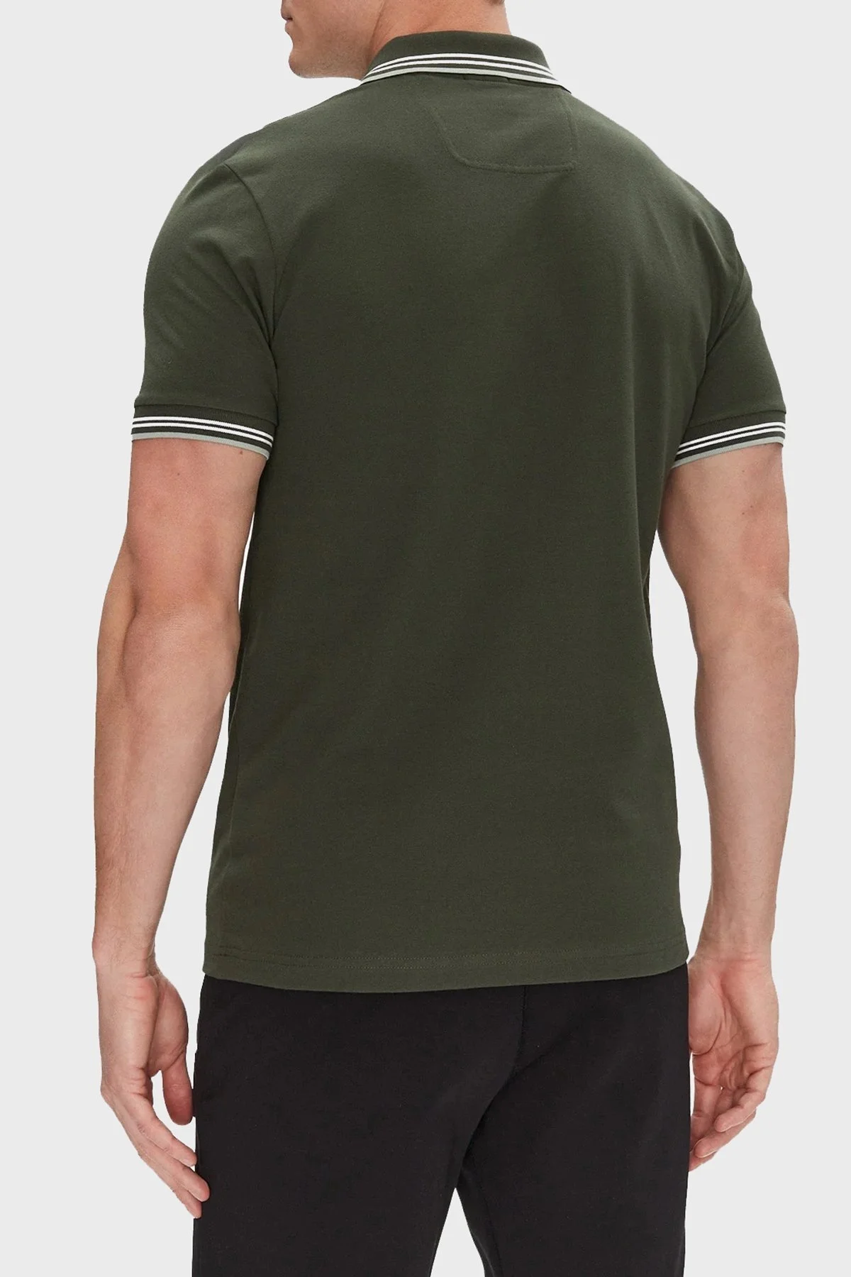 Boss Pamuklu Slim Fit Düğmeli Erkek Polo Yaka T Shirt 50506193 355 YEŞİL - 3