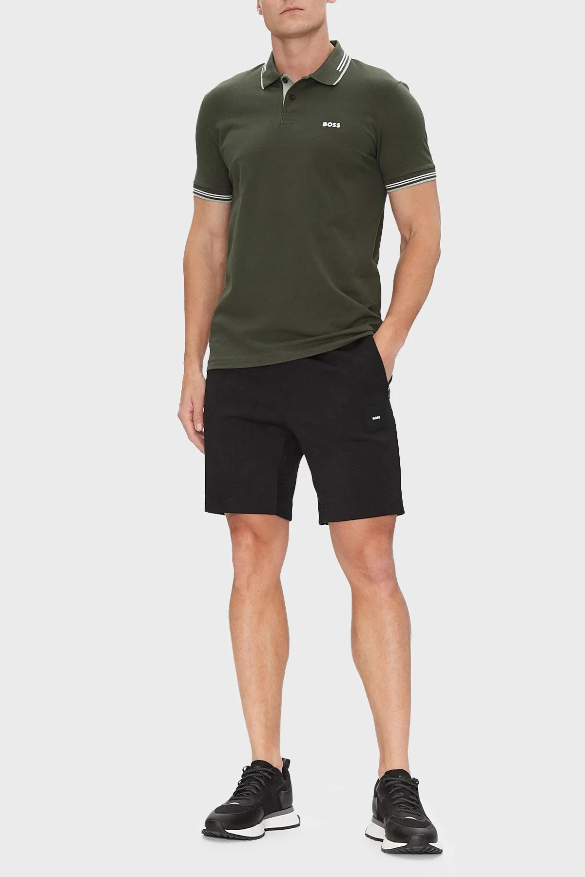 Boss Pamuklu Slim Fit Düğmeli Erkek Polo Yaka T Shirt 50506193 355 YEŞİL - 2