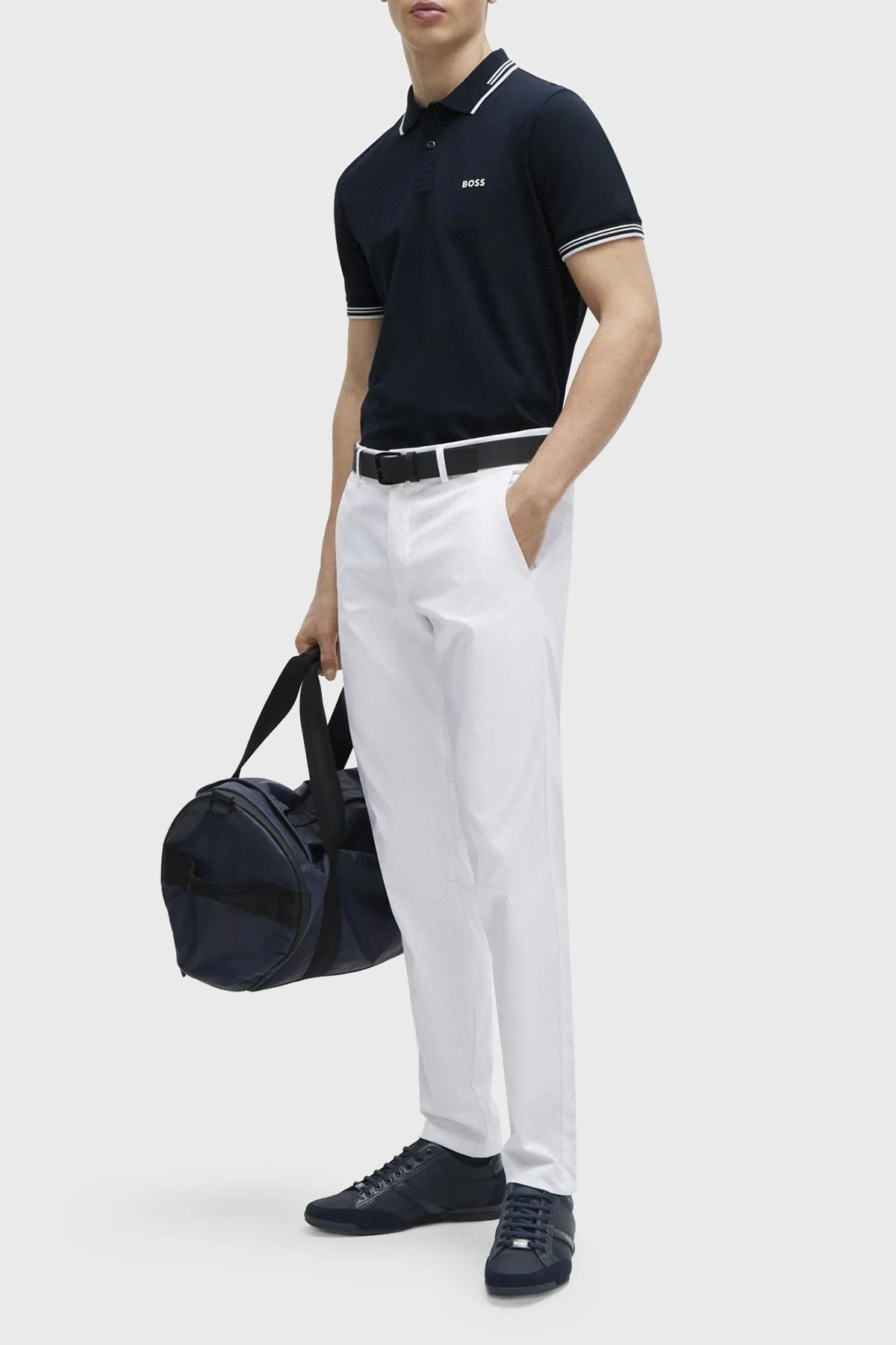 Boss Pamuklu Slim Fit Düğmeli Erkek Polo Yaka T Shirt 50506193 402 LACİVERT - 2