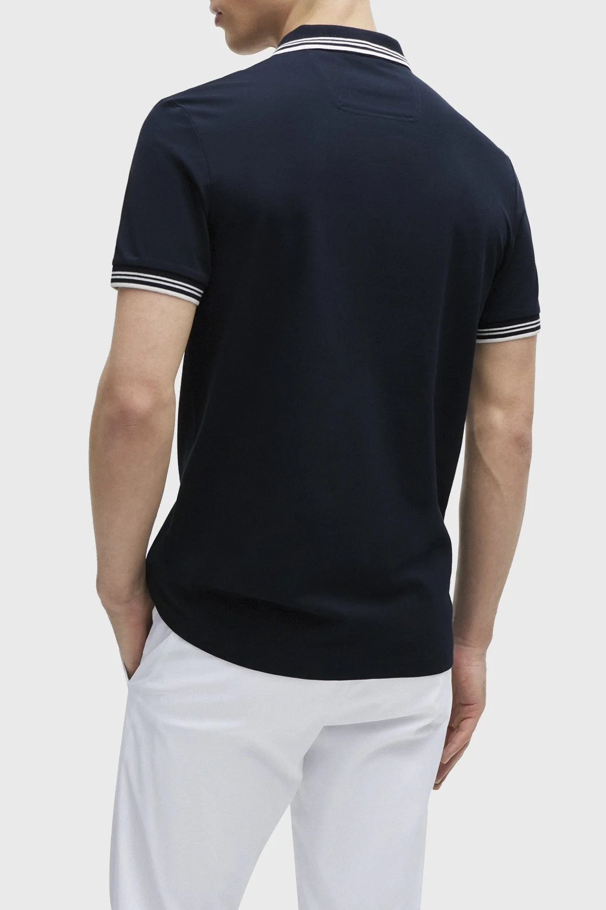 Boss Pamuklu Slim Fit Düğmeli Erkek Polo Yaka T Shirt 50506193 402 LACİVERT - 3