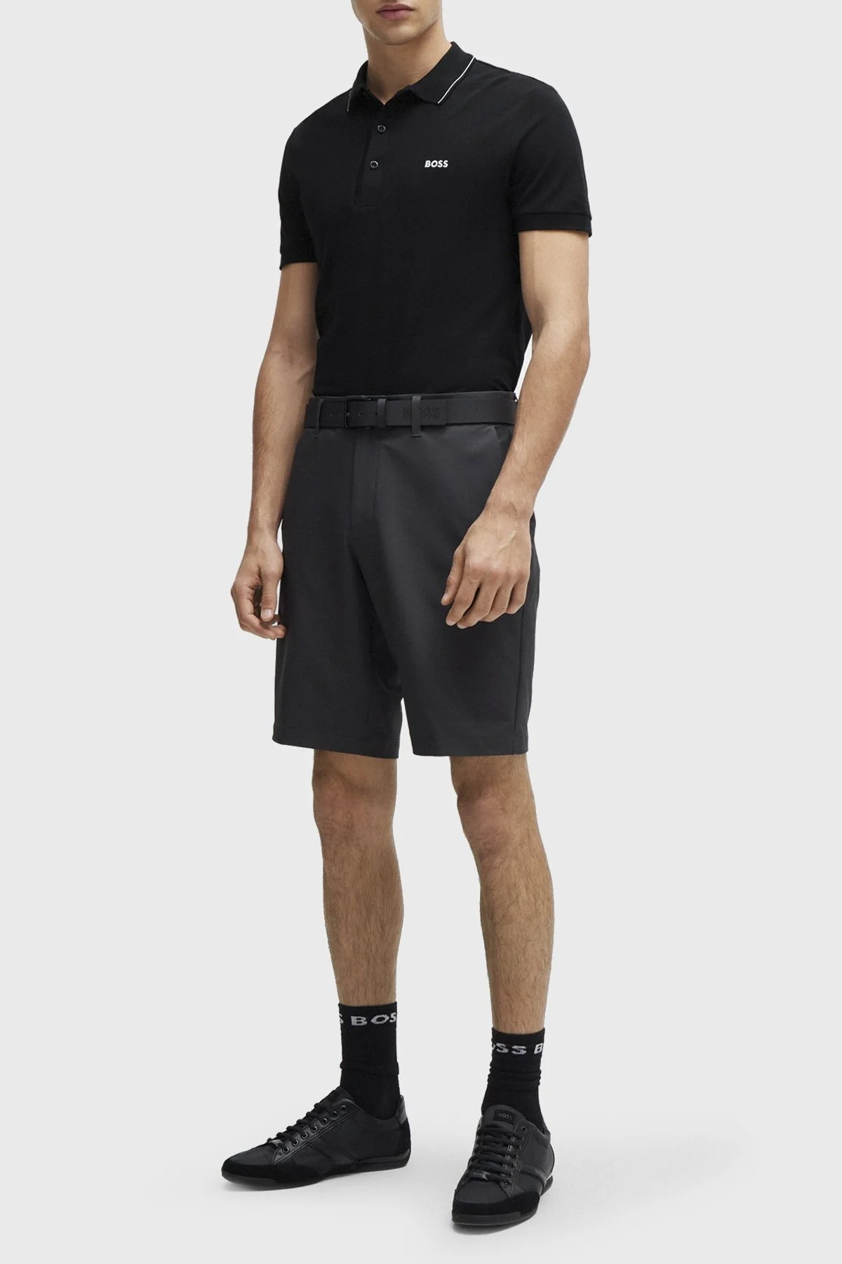 Boss Pamuklu Slim Fit Düğmeli Erkek Polo Yaka T Shirt 50506195 003 SİYAH - 8