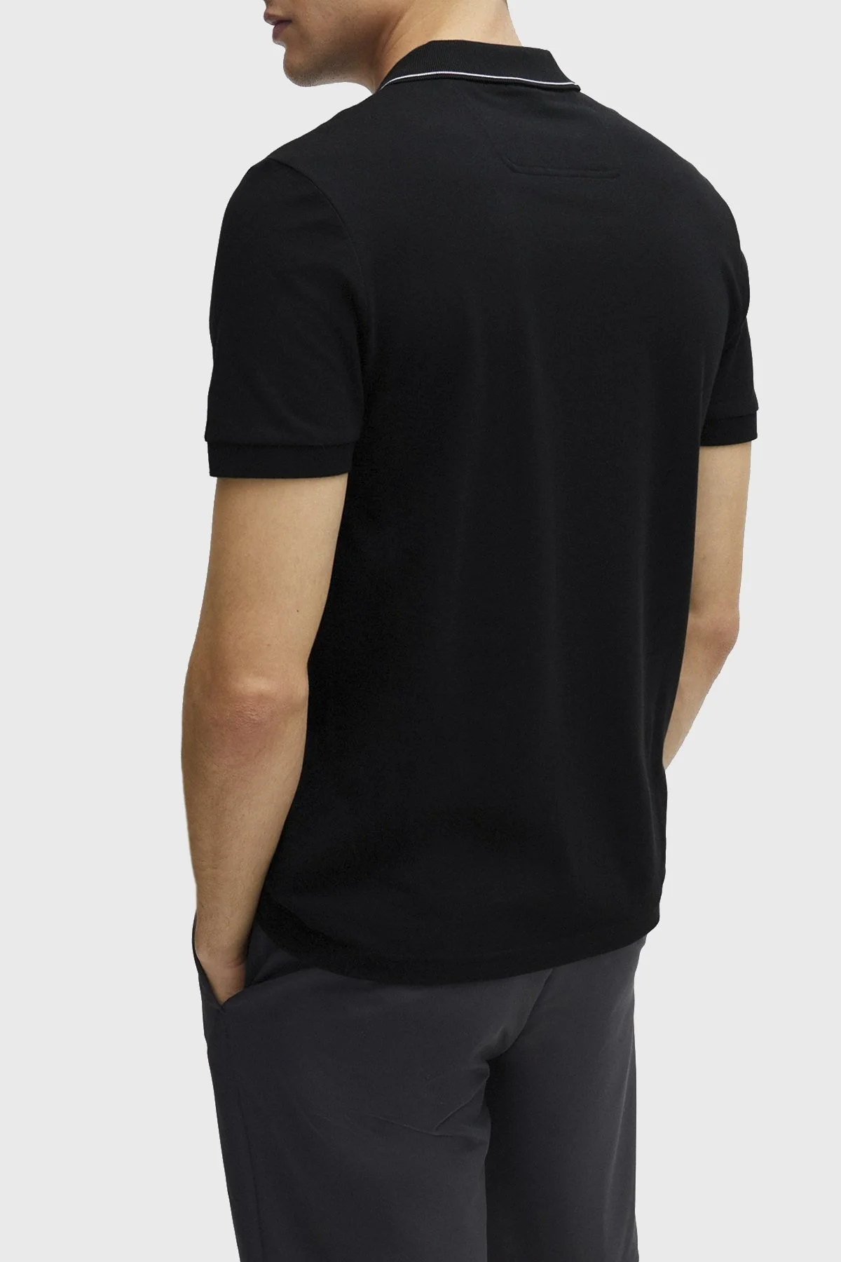 Boss Pamuklu Slim Fit Düğmeli Erkek Polo Yaka T Shirt 50506195 003 SİYAH - 9