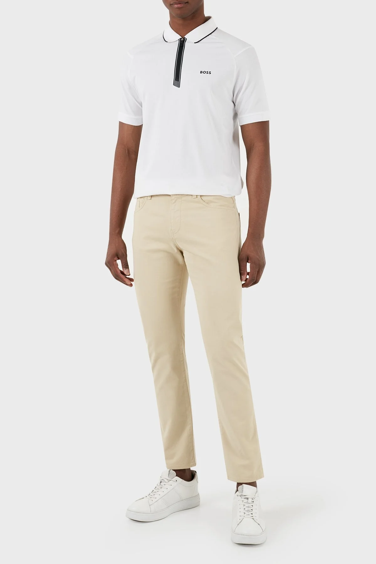 Boss Pamuklu Slim Fit Düz Paça Jeans Erkek Kot Pantolon 50495370 276 BEJ - 1