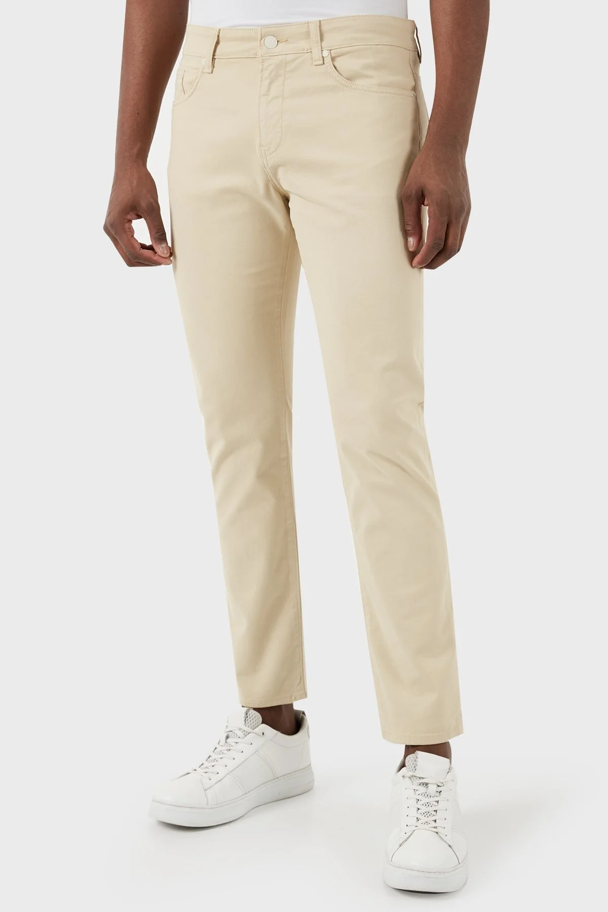 Boss Pamuklu Slim Fit Düz Paça Jeans Erkek Kot Pantolon 50495370 276 BEJ - 2