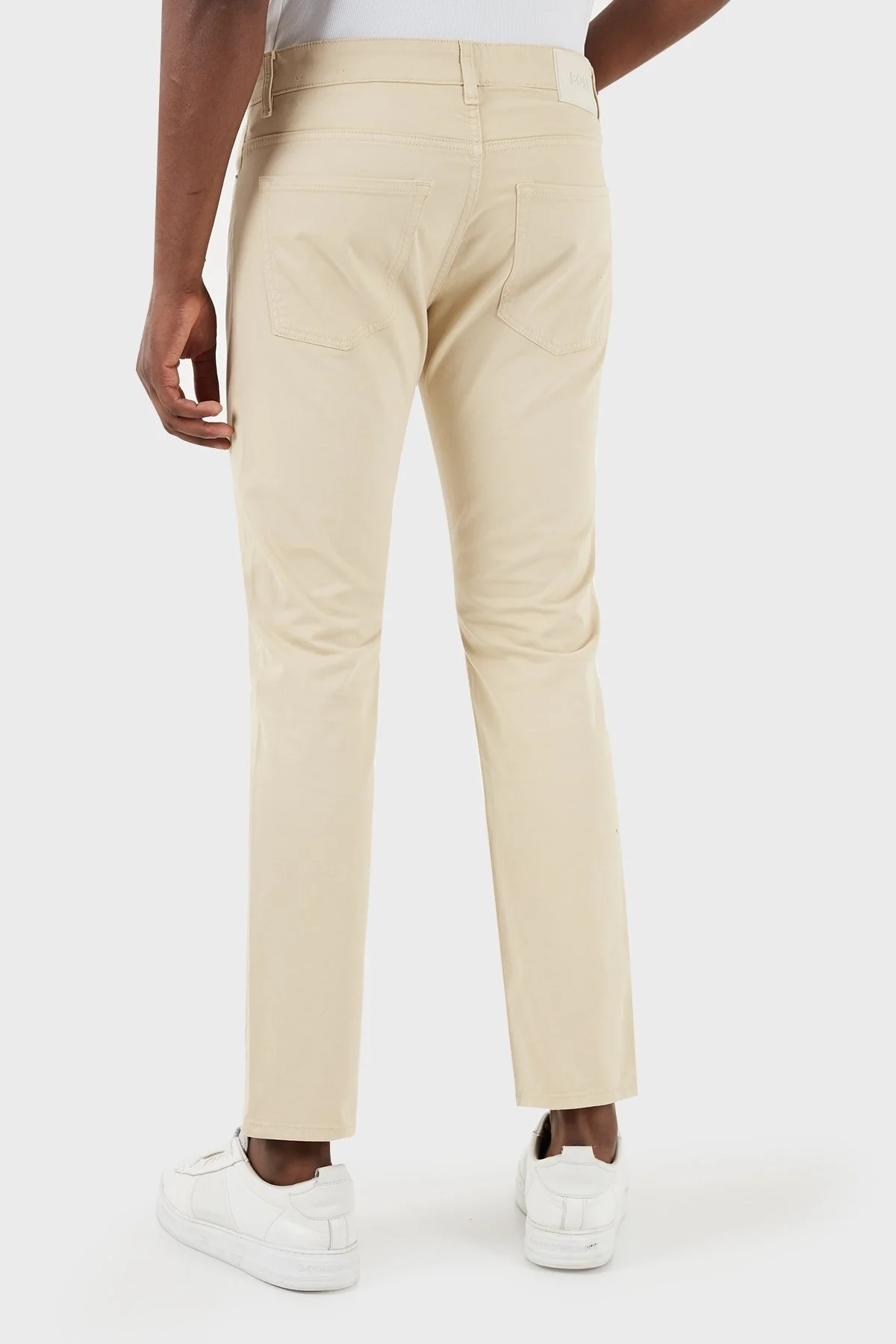 Boss Pamuklu Slim Fit Düz Paça Jeans Erkek Kot Pantolon 50495370 276 BEJ - 5