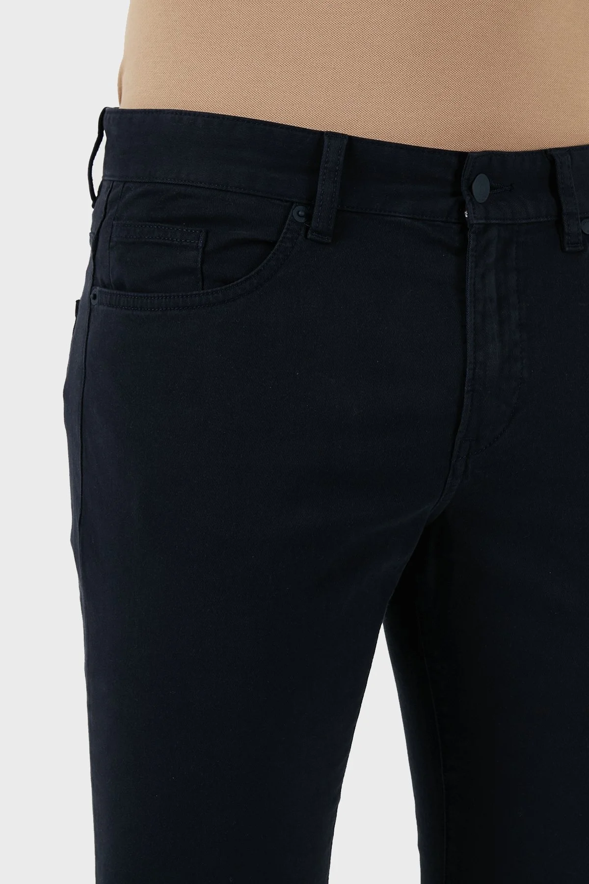 Boss Pamuklu Slim Fit Düz Paça Jeans Erkek Kot Pantolon 50495370 404 LACİVERT - 5