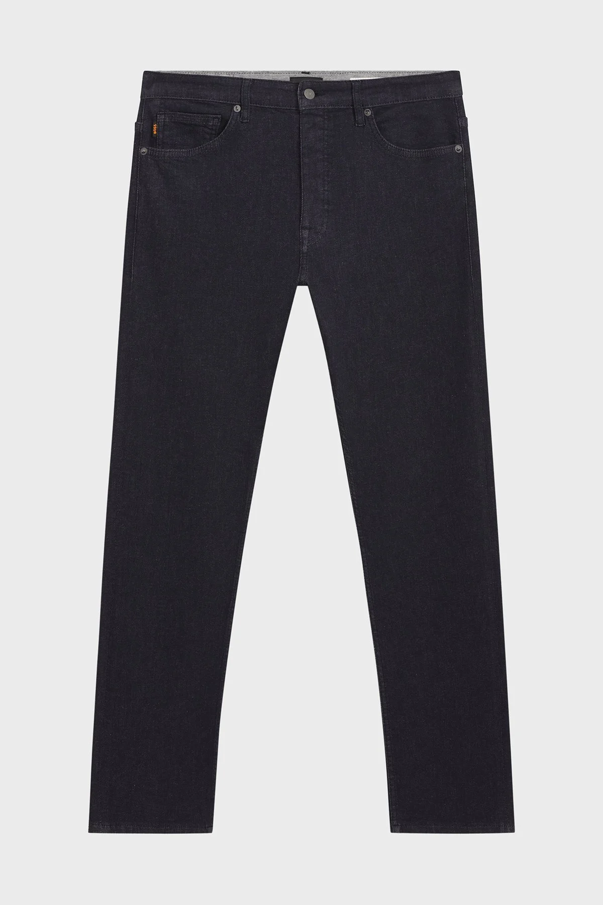 Boss Pamuklu Slim Fit Düz Paça Jeans Erkek Kot Pantolon 50553407 401 Lacivert - 5