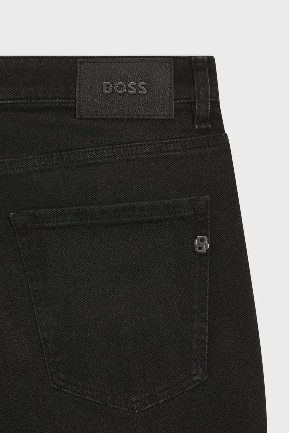 Boss Pamuklu Slim Fit Düz Paça Jeans Erkek Kot Pantolon 50568813 022 Siyah - 6