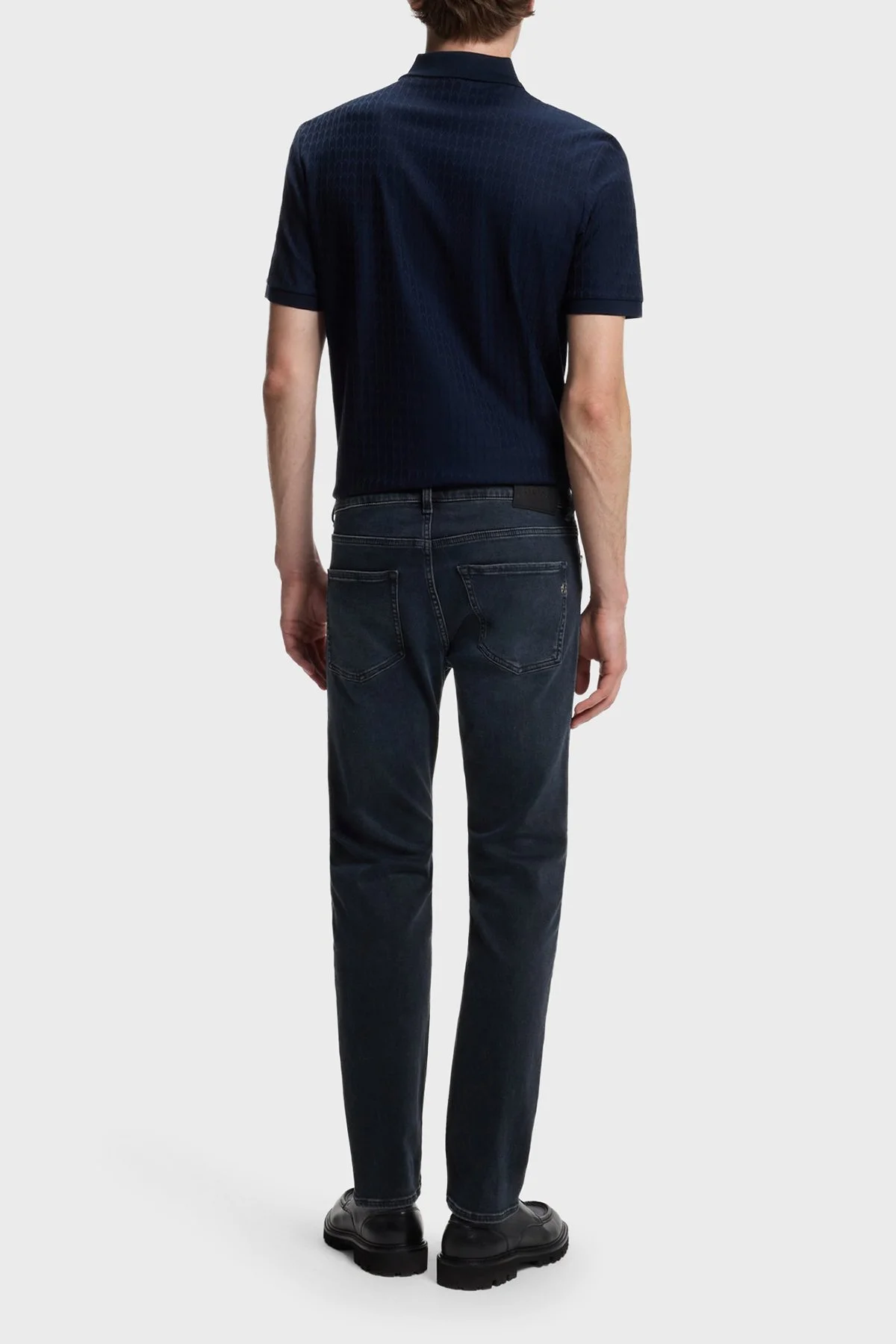Boss Pamuklu Slim Fit Düz Paça Jeans Erkek Kot Pantolon 50571822 407 Lacivert - 3