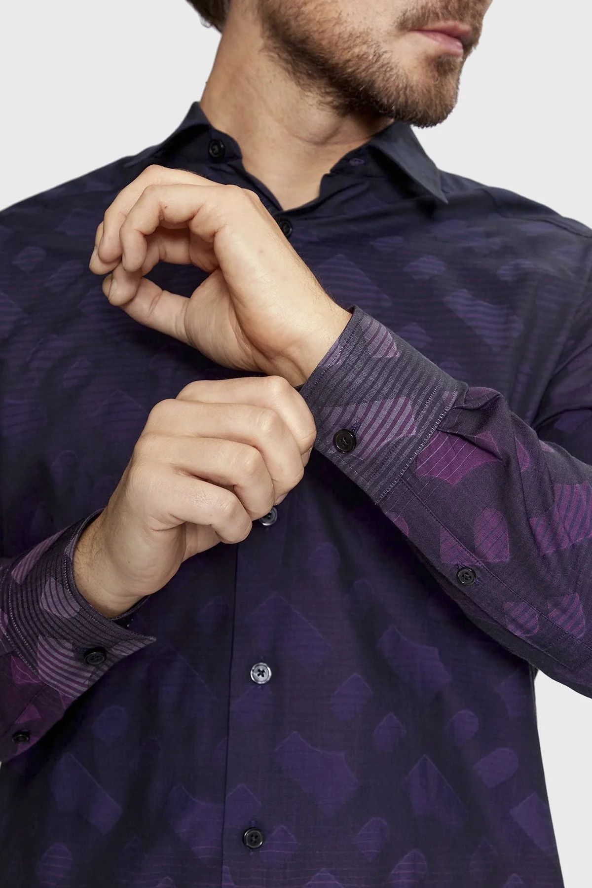 Boss Pamuklu Slim Fit Erkek Gömlek 50502918 510 MOR - 4