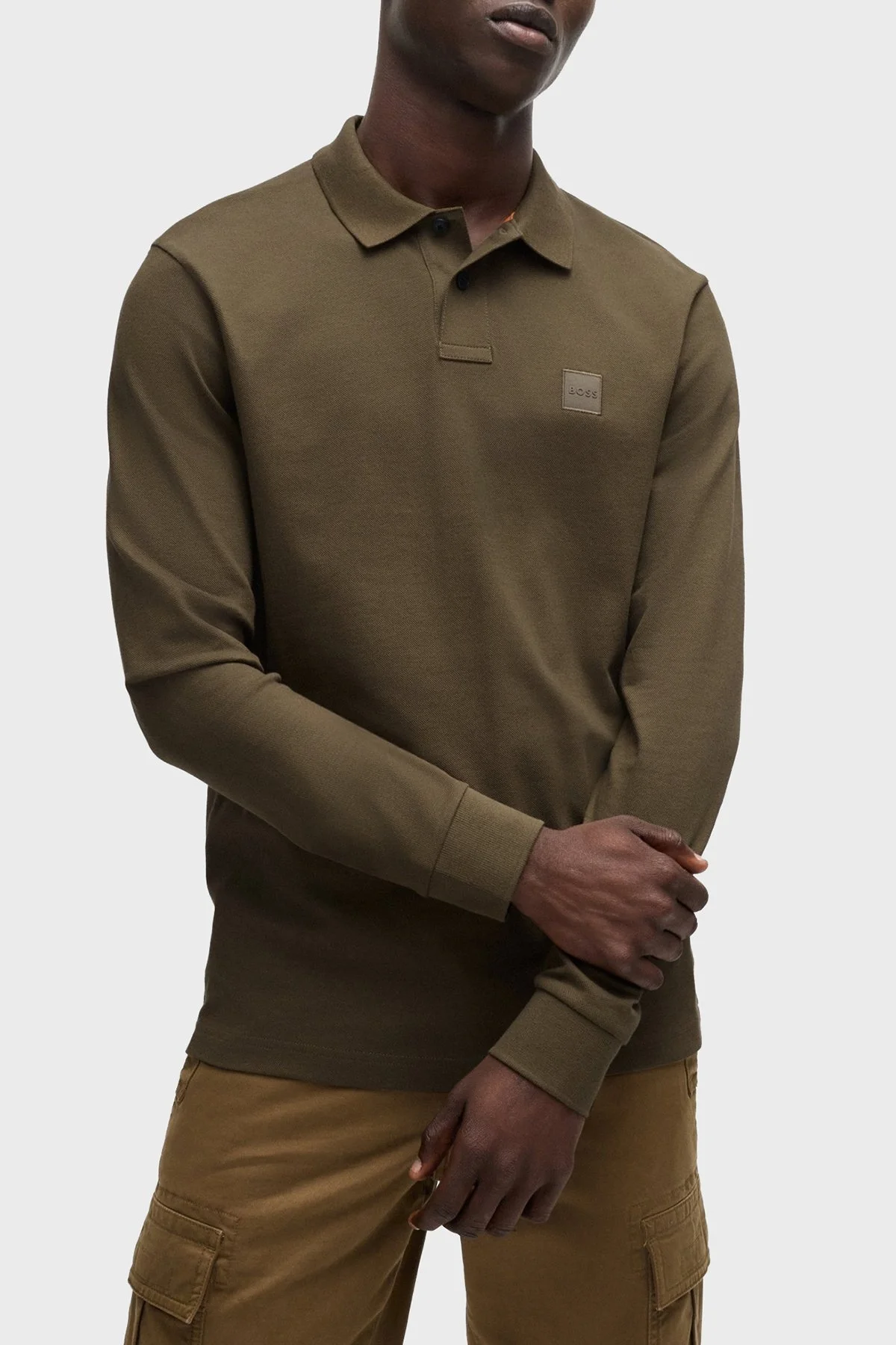 Boss Pamuklu Slim Fit Erkek Polo Yaka Sweat 50507704 368 KAHVE - 1