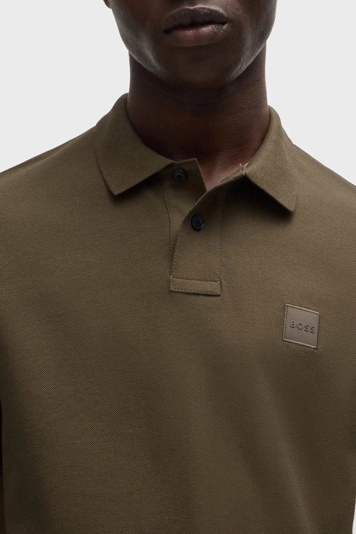 Boss Pamuklu Slim Fit Erkek Polo Yaka Sweat 50507704 368 KAHVE - 3