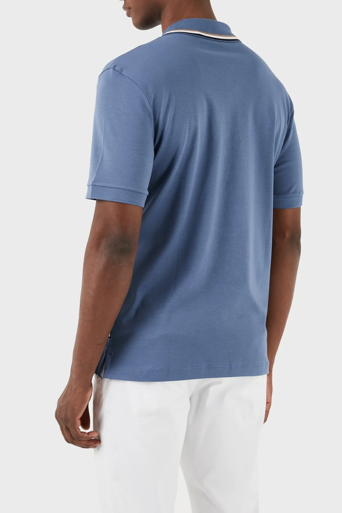 Boss Pamuklu Slim Fit Erkek Polo Yaka T Shirt 50469360 479 MAVİ - 2