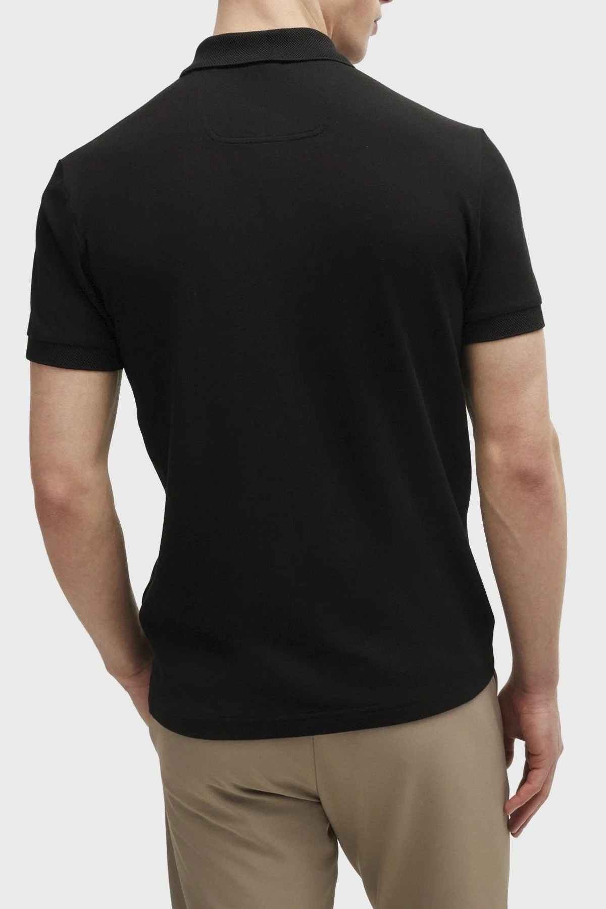 Boss Pamuklu Slim Fit Erkek Polo Yaka T Shirt 50512789 001 SİYAH - 3