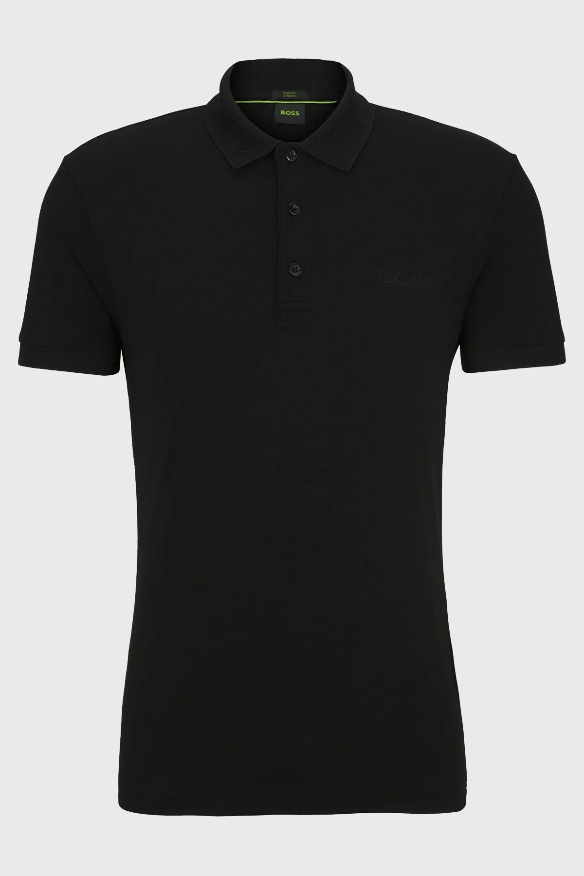 Boss Pamuklu Slim Fit Erkek Polo Yaka T Shirt 50512789 001 SİYAH - 4