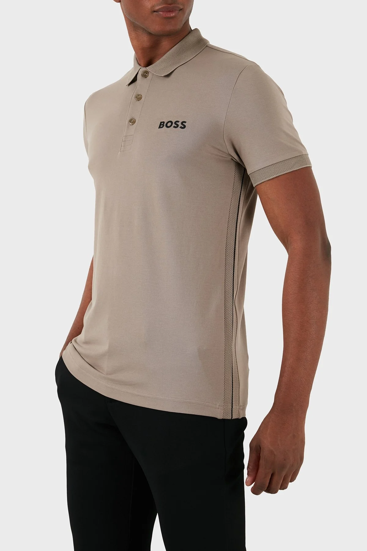 Boss Pamuklu Slim Fit Erkek Polo Yaka T Shirt 50512789 334 HAKİ - 3