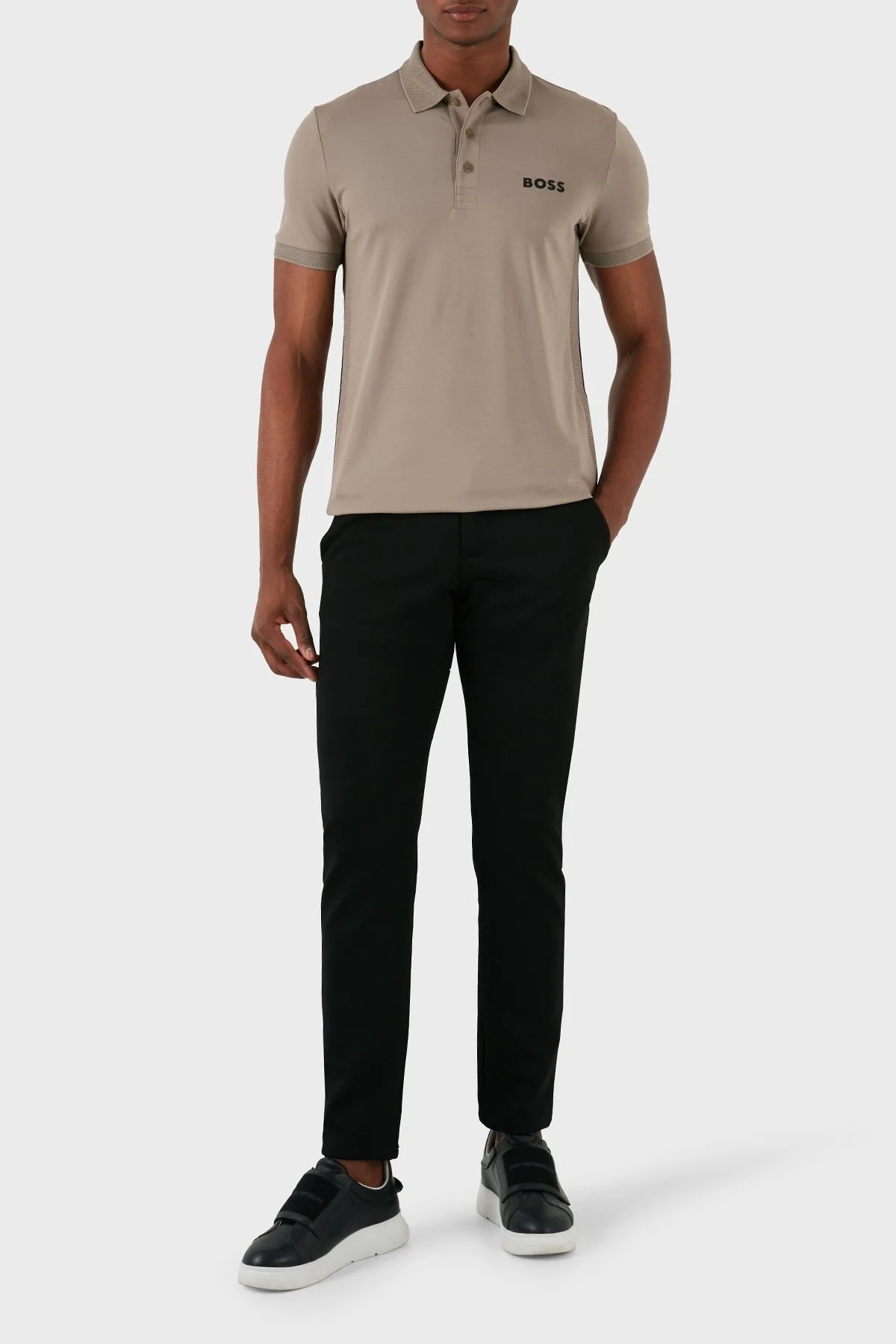 Boss Pamuklu Slim Fit Erkek Polo Yaka T Shirt 50512789 334 HAKİ - 4