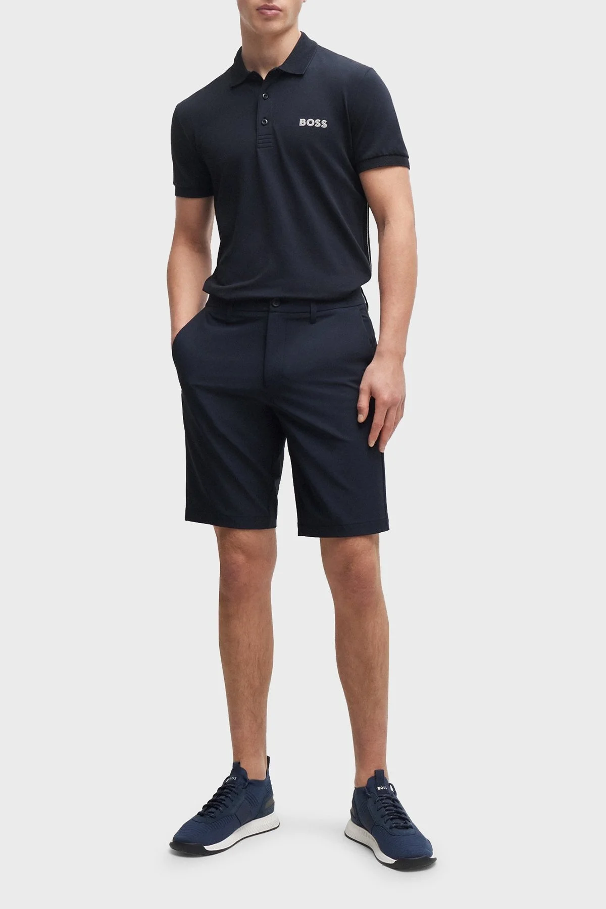 Boss Pamuklu Slim Fit Erkek Polo Yaka T Shirt 50512789 402 LACİVERT - 3