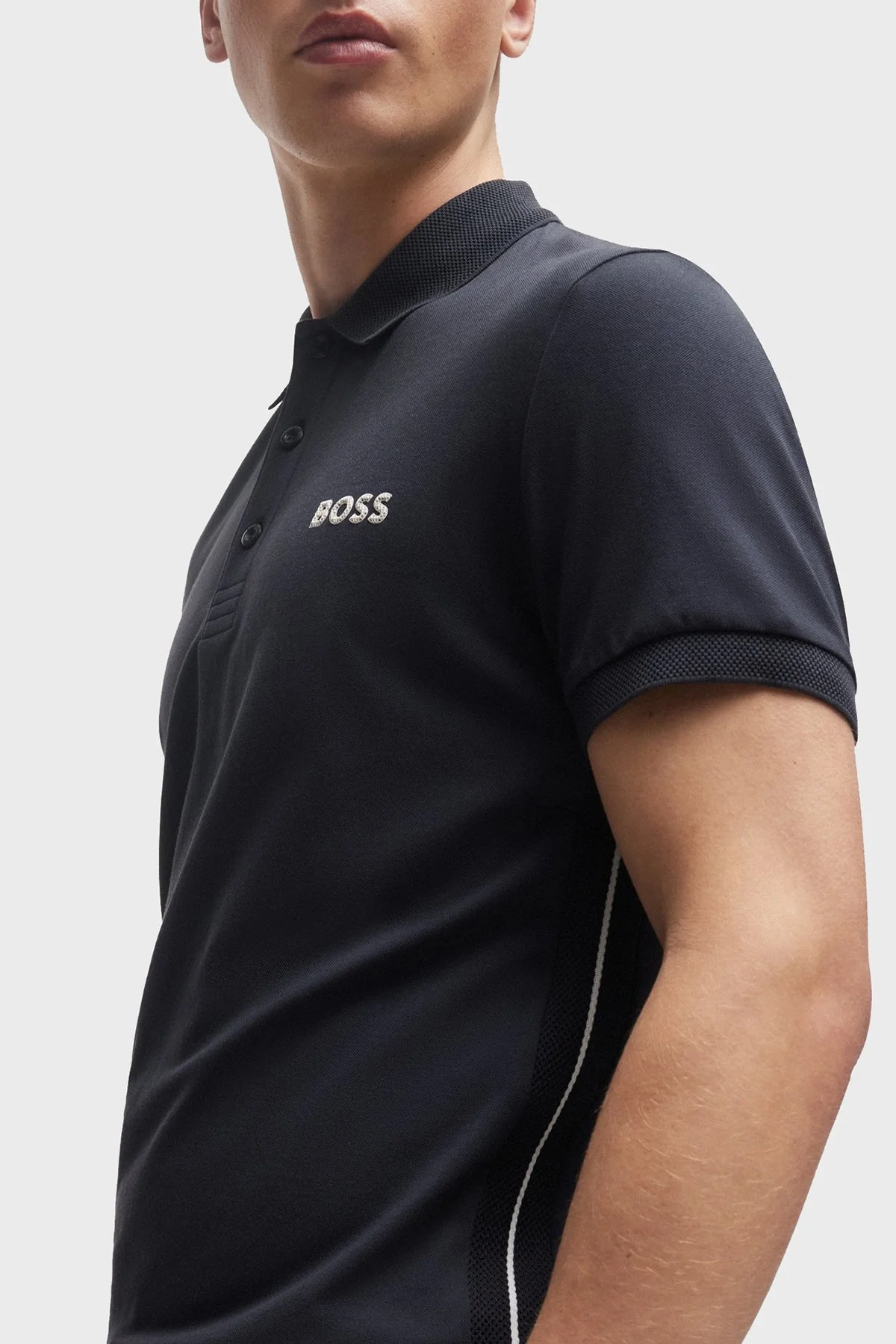 Boss Pamuklu Slim Fit Erkek Polo Yaka T Shirt 50512789 402 LACİVERT - 4