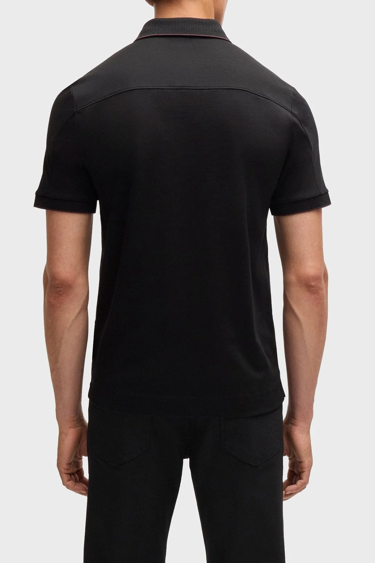 Boss Pamuklu Slim Fit Erkek Polo Yaka T Shirt 50519931 001 SİYAH - 2