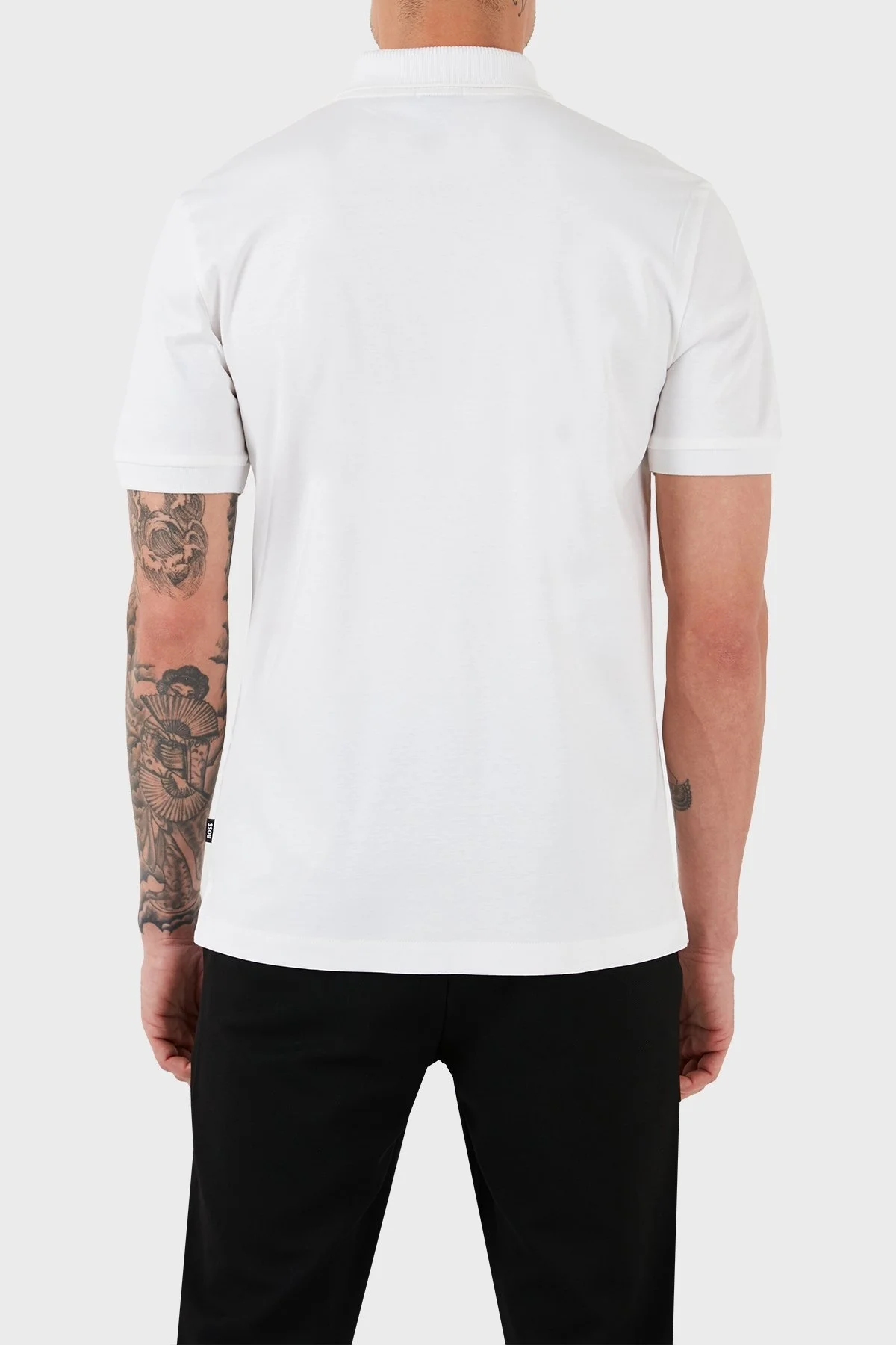 Boss Pamuklu Slim Fit Fermuarlı Erkek Polo Yaka T Shirt 50513375 100 BEYAZ - 8