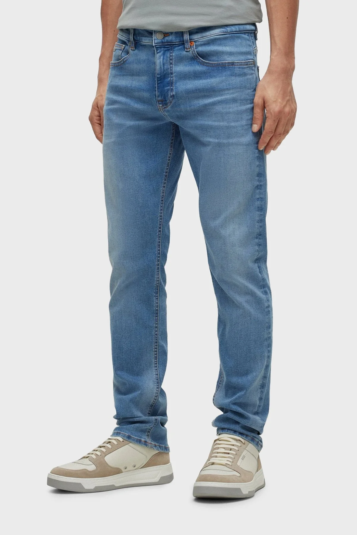 Boss Pamuklu Slim Fit Jeans Erkek Kot Pantolon 50488327 432 MAVİ - 2