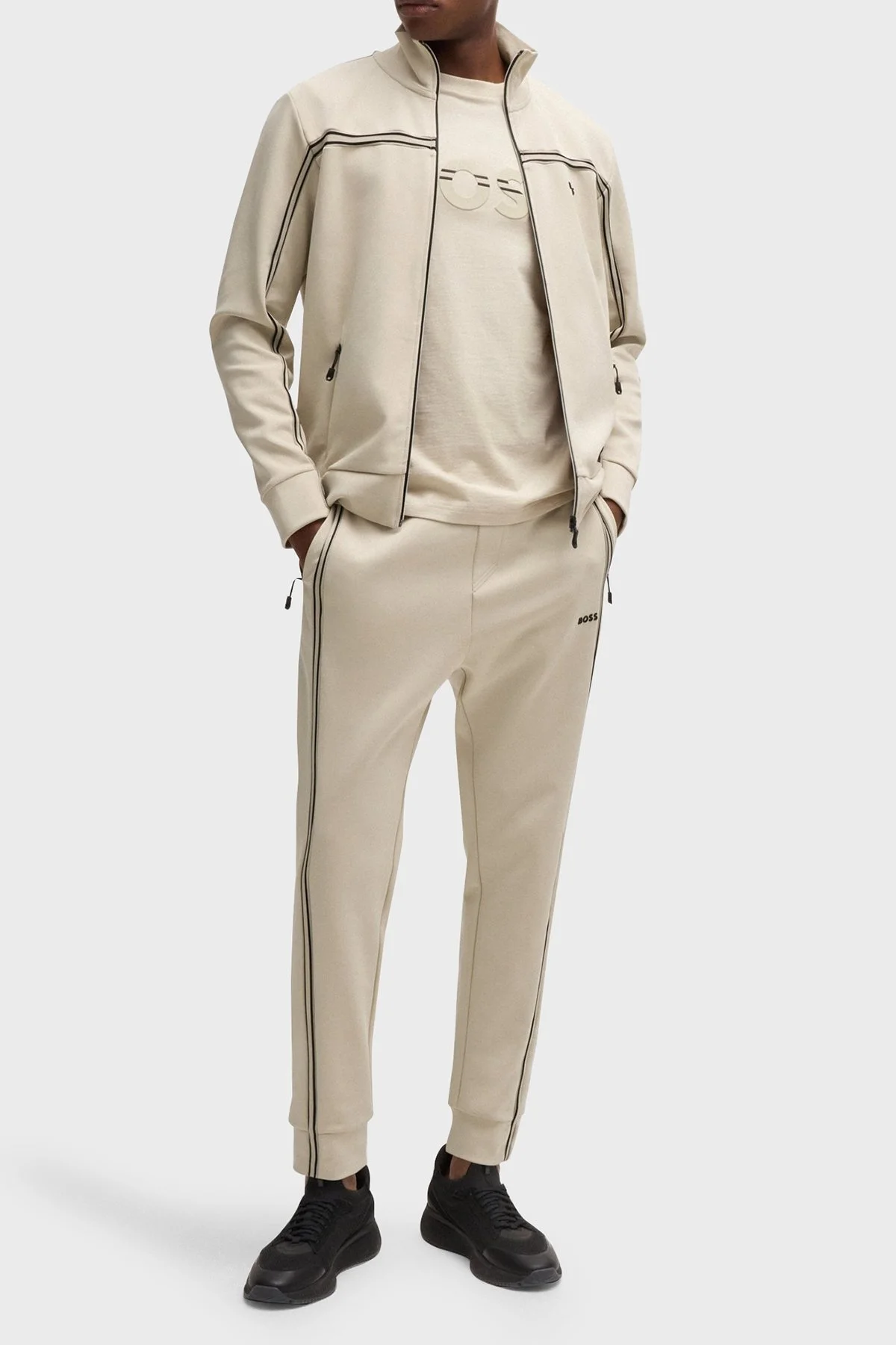 Boss Pamuklu Slim Fit Jogger Erkek Pantolon 50523895 271 BEJ - 4
