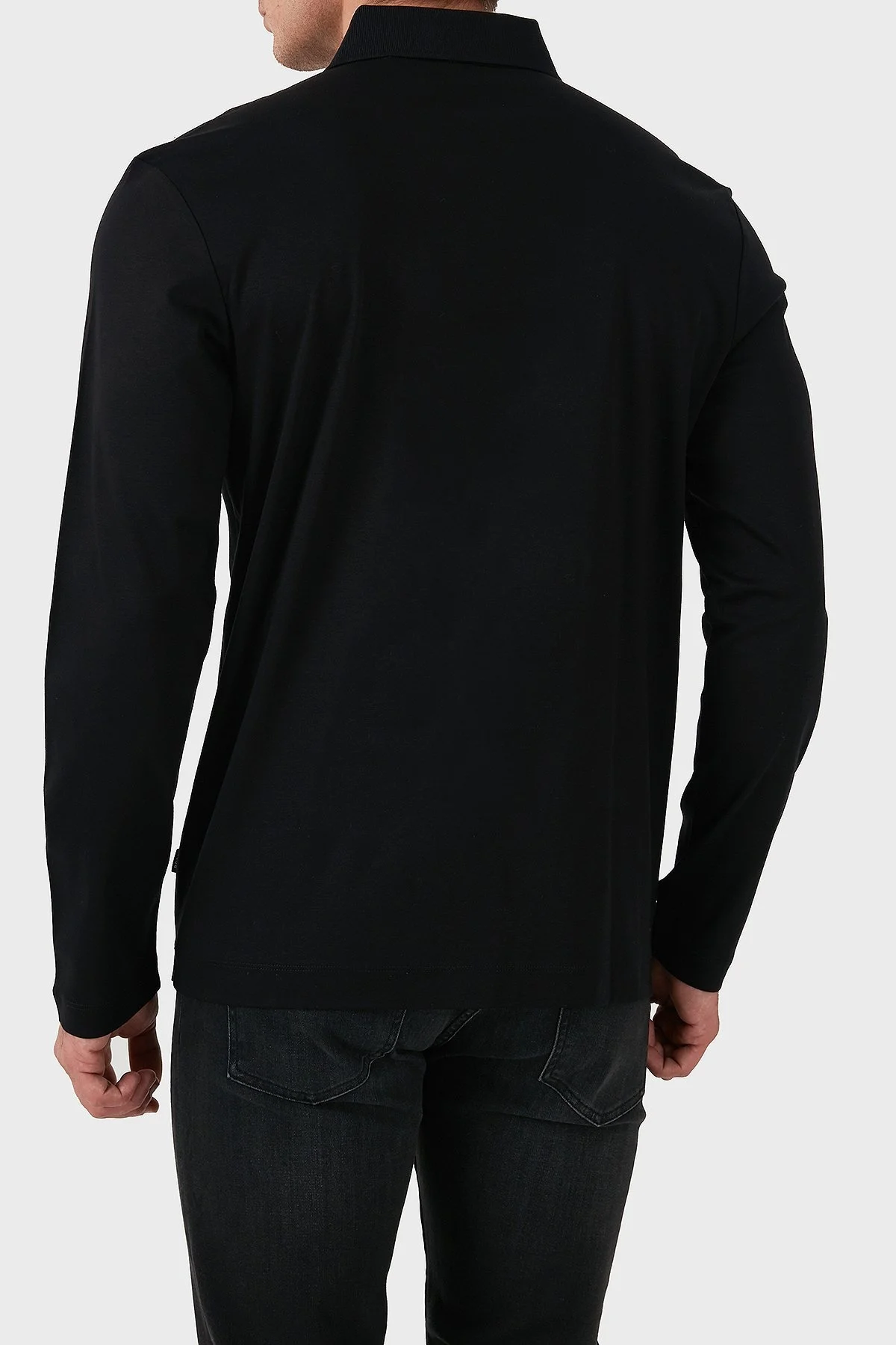 Boss Pamuklu Slim Fit Logolu Erkek Polo Yaka Sweat 50523917 001 SİYAH - 2