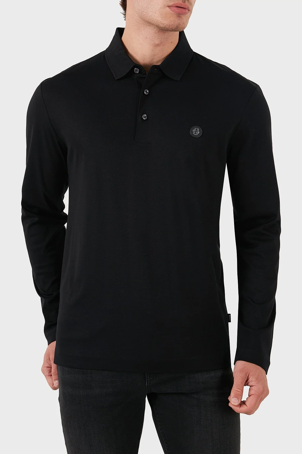 Boss Pamuklu Slim Fit Logolu Erkek Polo Yaka Sweat 50523917 001 SİYAH - 4