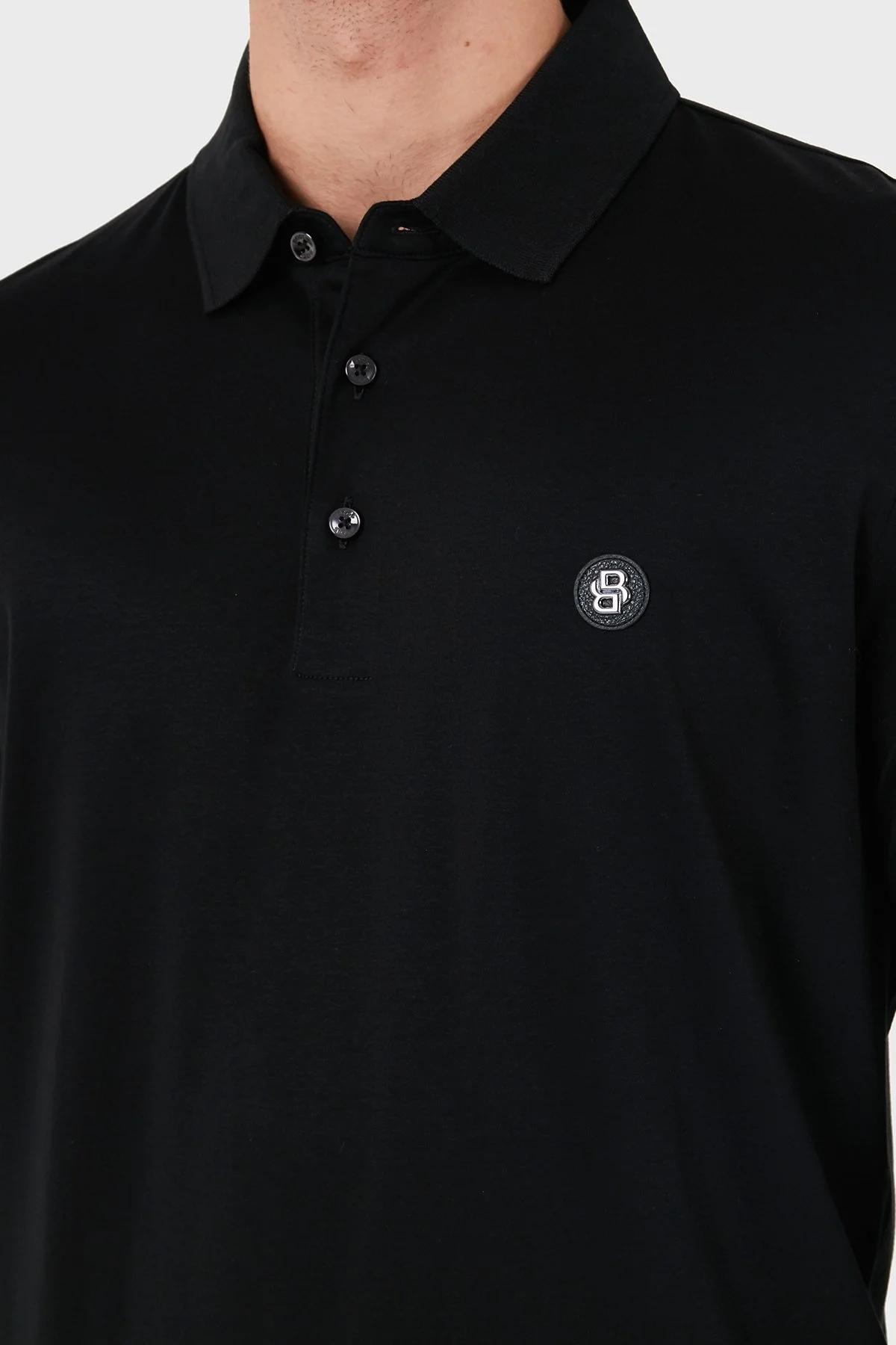 Boss Pamuklu Slim Fit Logolu Erkek Polo Yaka Sweat 50523917 001 SİYAH - 5