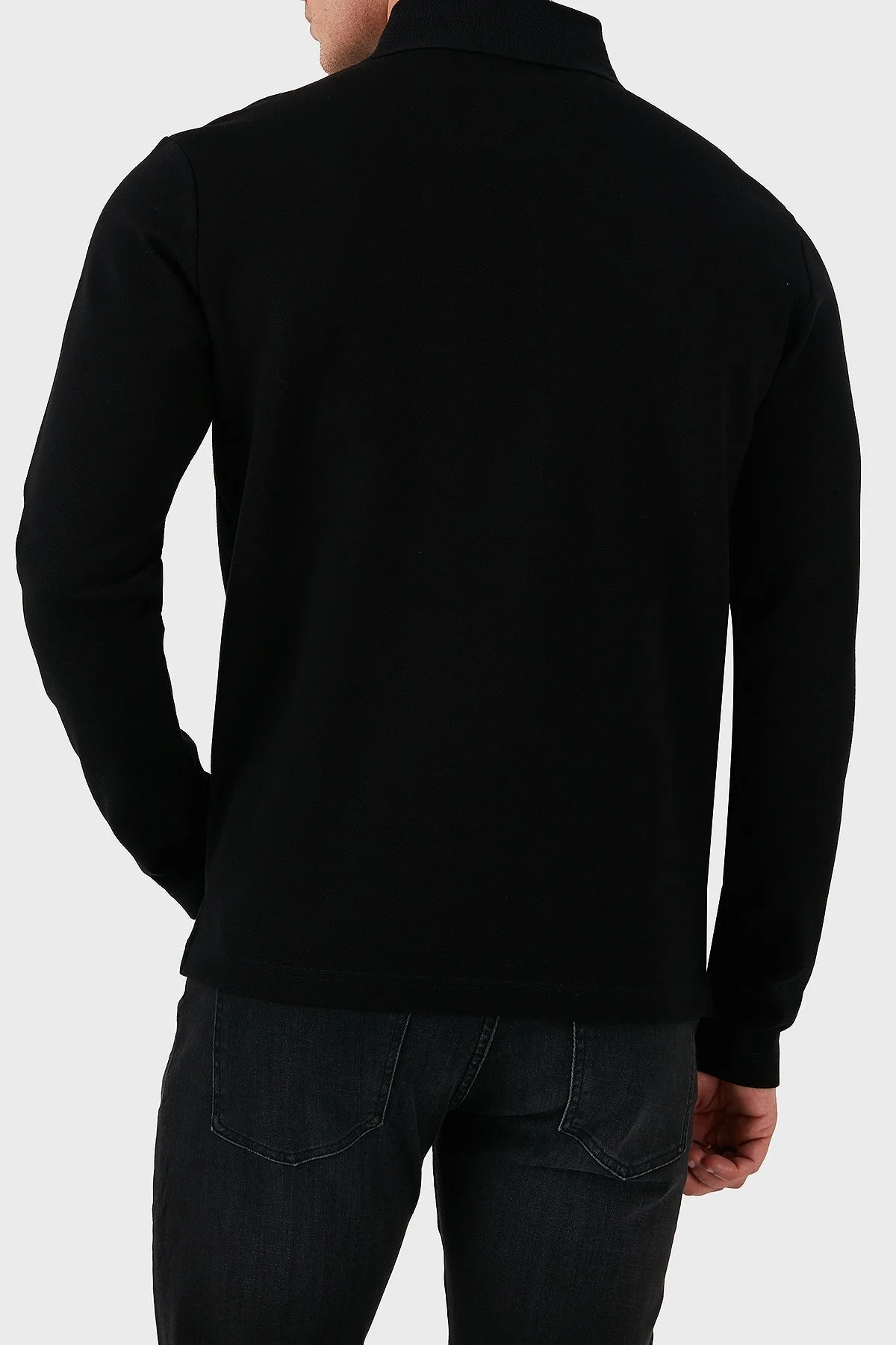 Boss Pamuklu Slim Fit Logolu Erkek Polo Yaka Sweat 50524620 001 SİYAH - 3