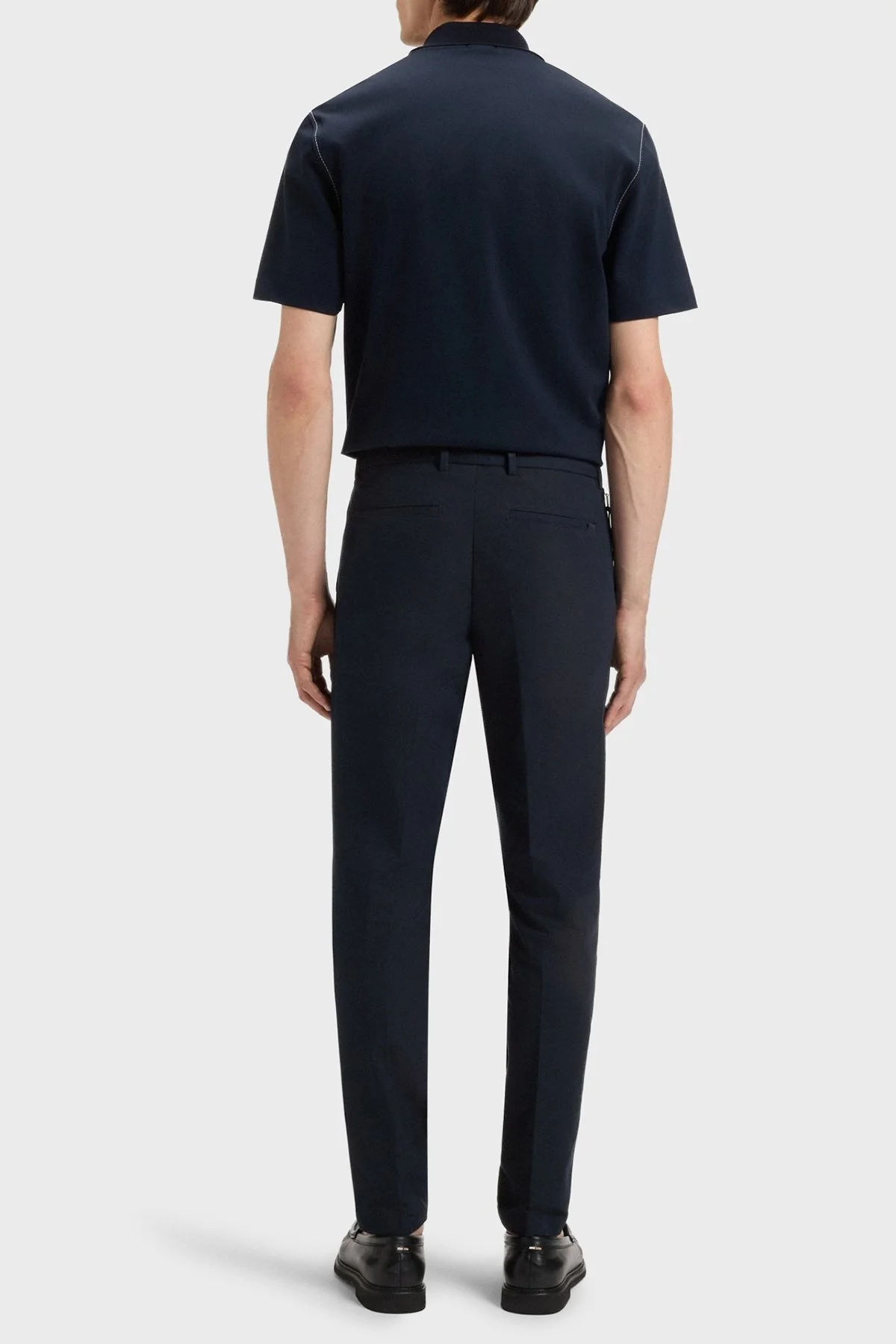 Boss Pamuklu Slim Fit Normal Bel Dar Paça Chino Erkek Pantolon 50543945 404 LACİVERT - 3