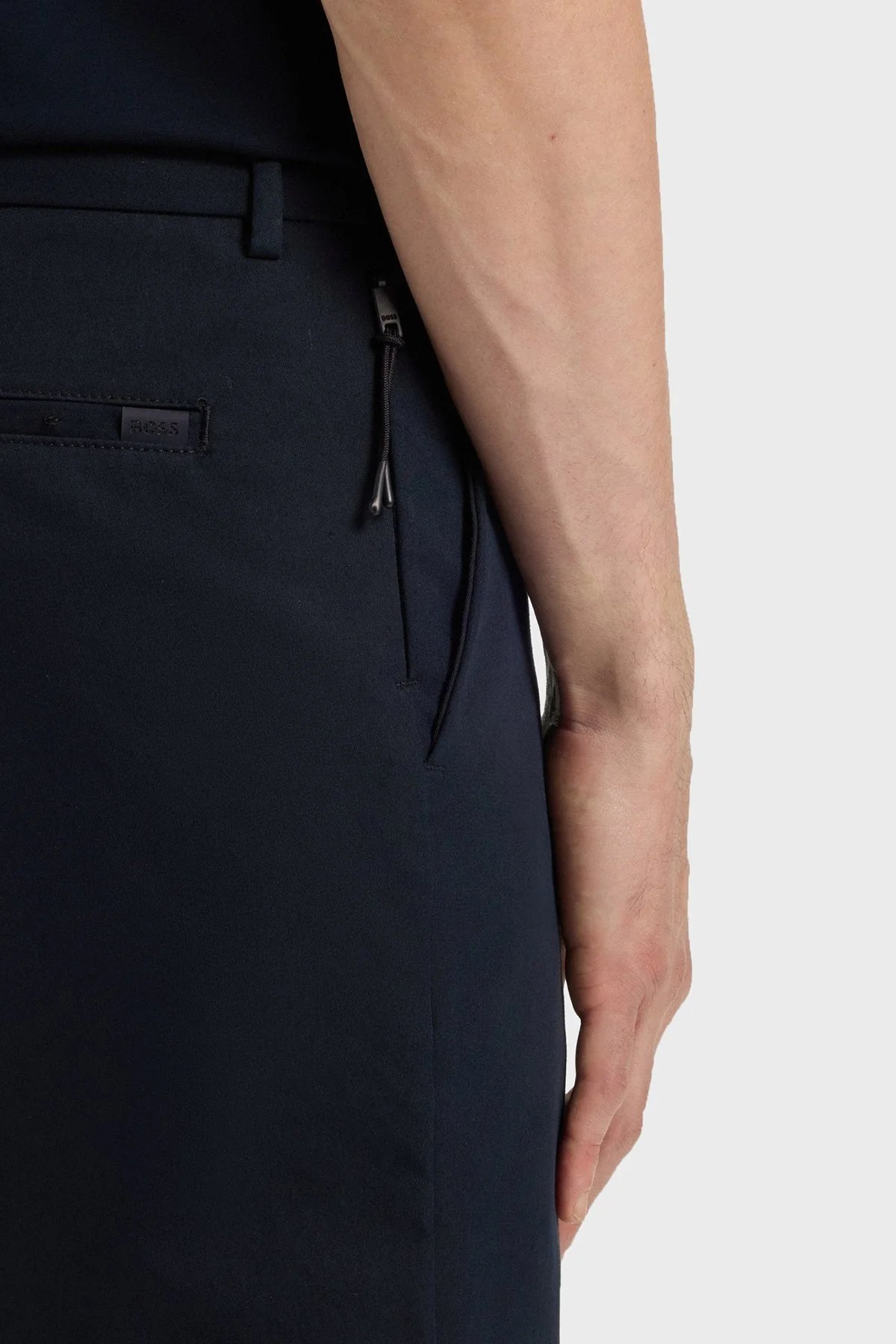Boss Pamuklu Slim Fit Normal Bel Dar Paça Chino Erkek Pantolon 50543945 404 LACİVERT - 4