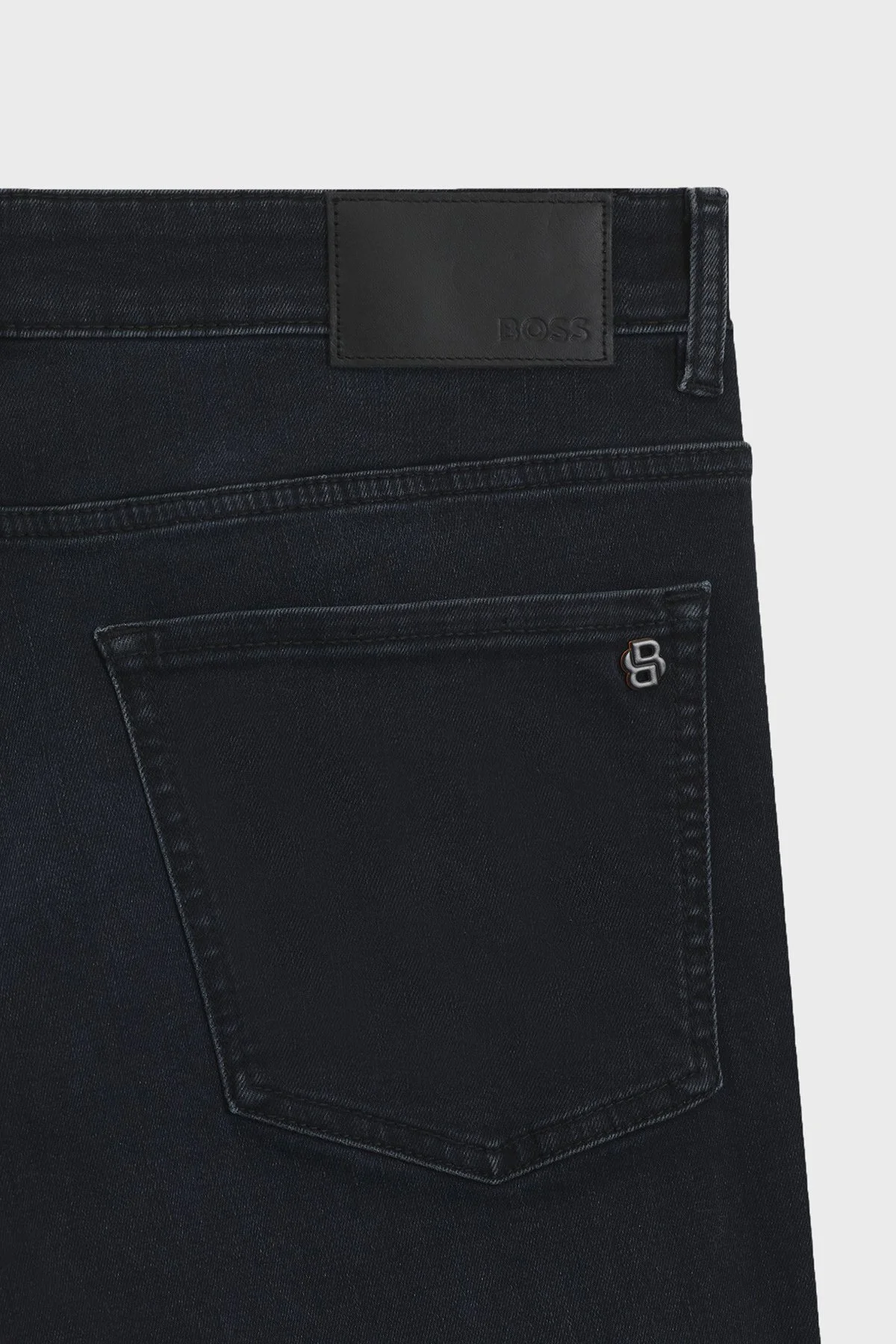 Boss Pamuklu Slim Fit Normal Bel Dar Paça Erkek Kot Pantolon 50549503 405 LACİVERT - 6