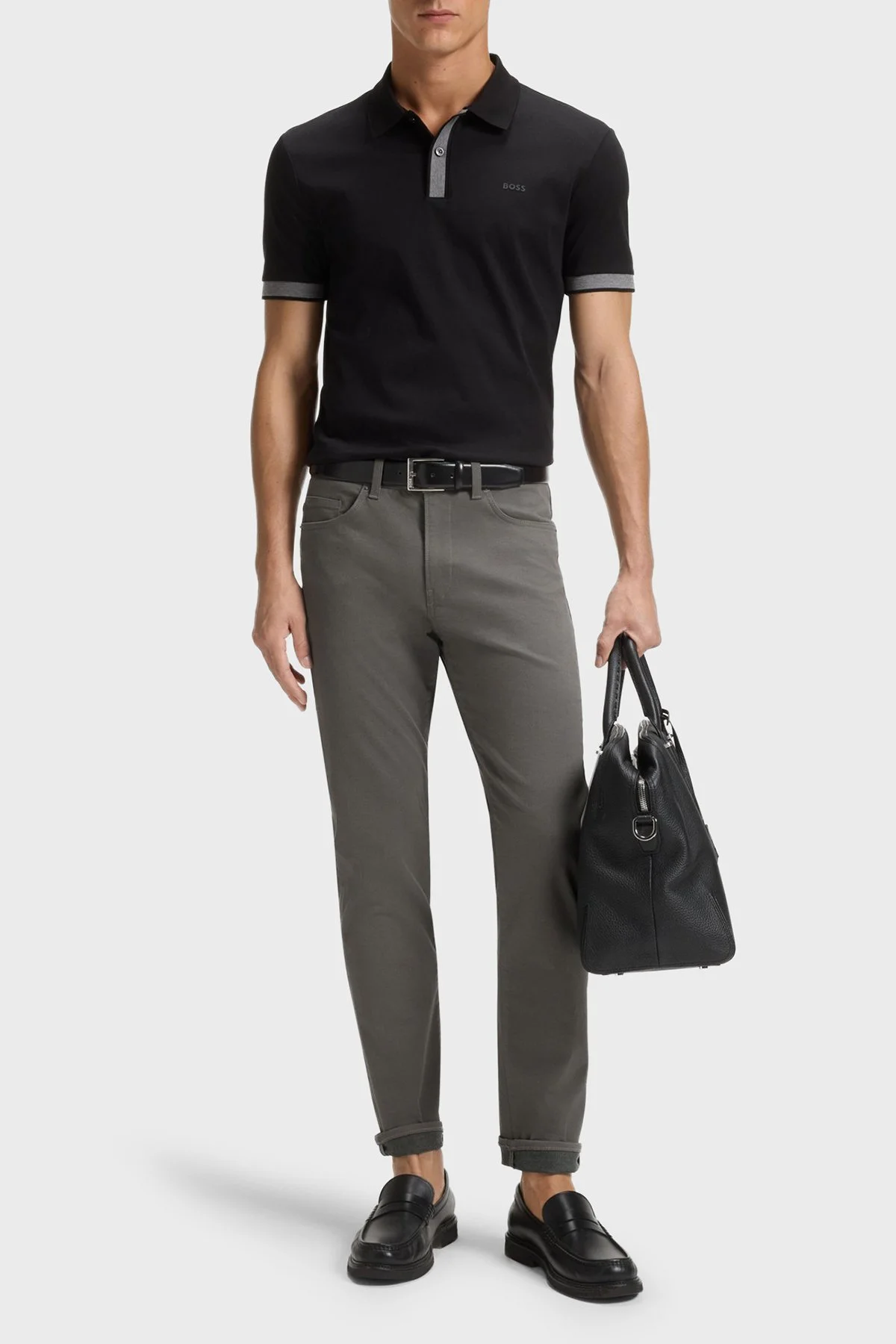 Boss Pamuklu Slim Fit Normal Bel Dar Paça Erkek Pantolon 50524431 029 ANTRASİT - 2