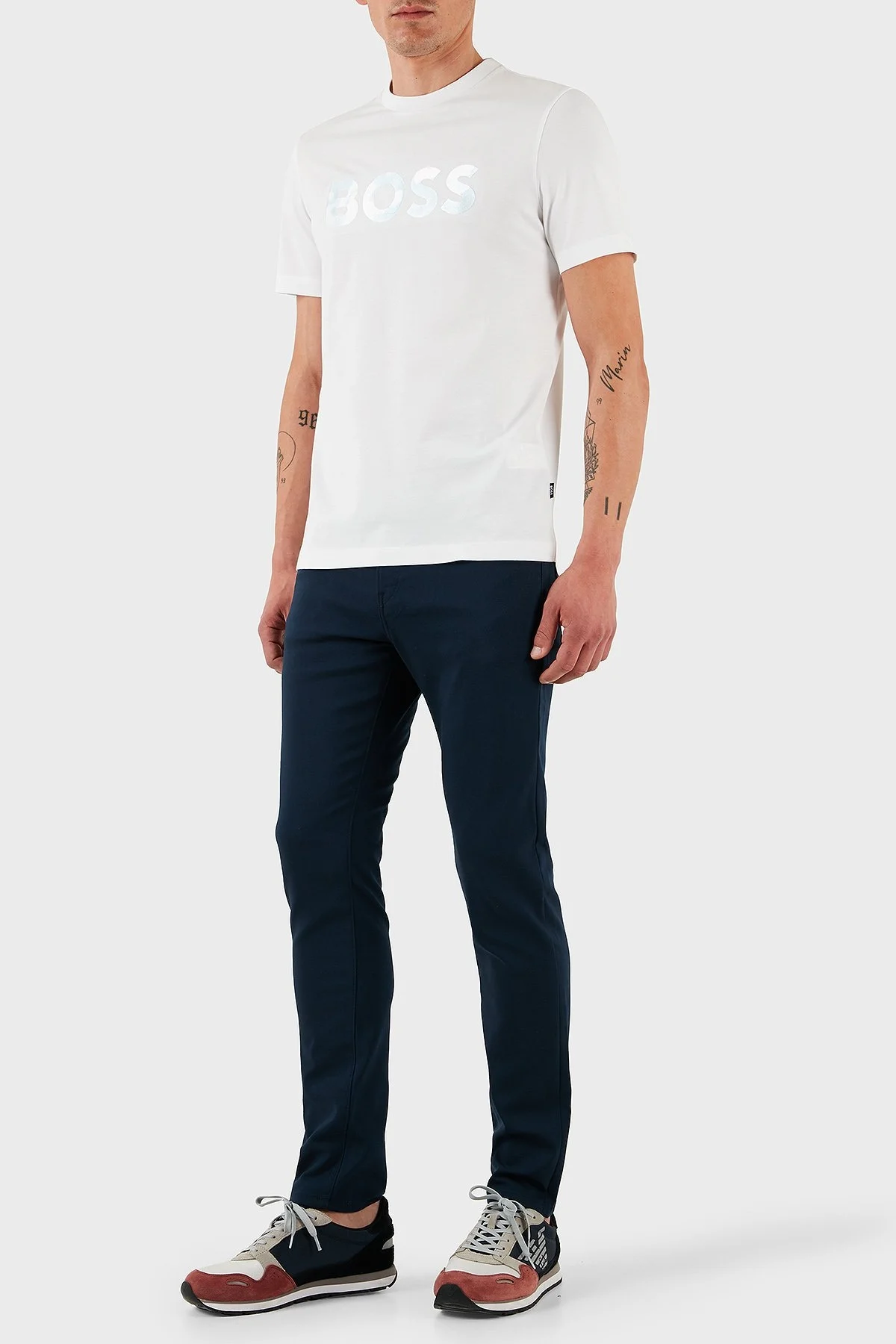 Boss Pamuklu Slim Fit Normal Bel Dar Paça Erkek Pantolon 50534905 404 LACİVERT - 3