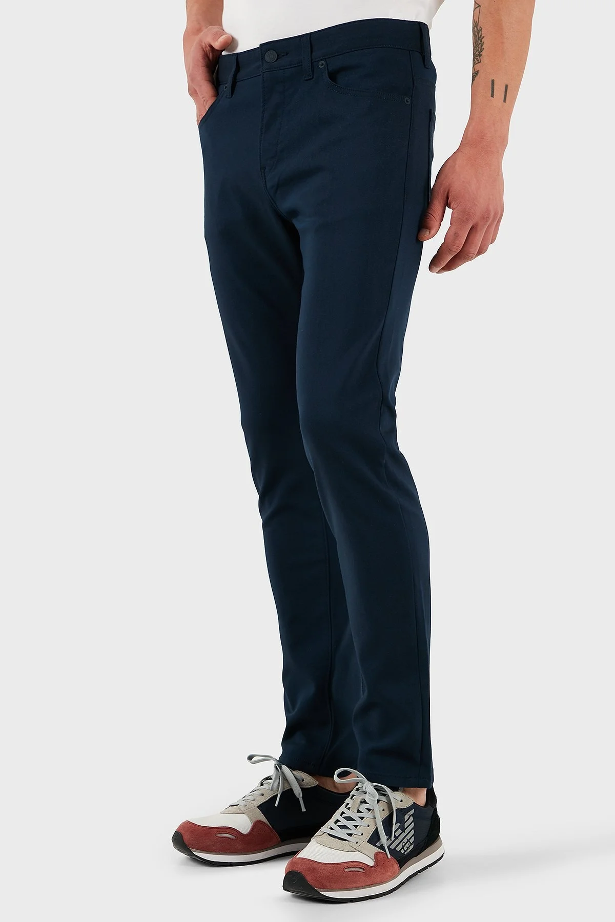 Boss Pamuklu Slim Fit Normal Bel Dar Paça Erkek Pantolon 50534905 404 LACİVERT - 5