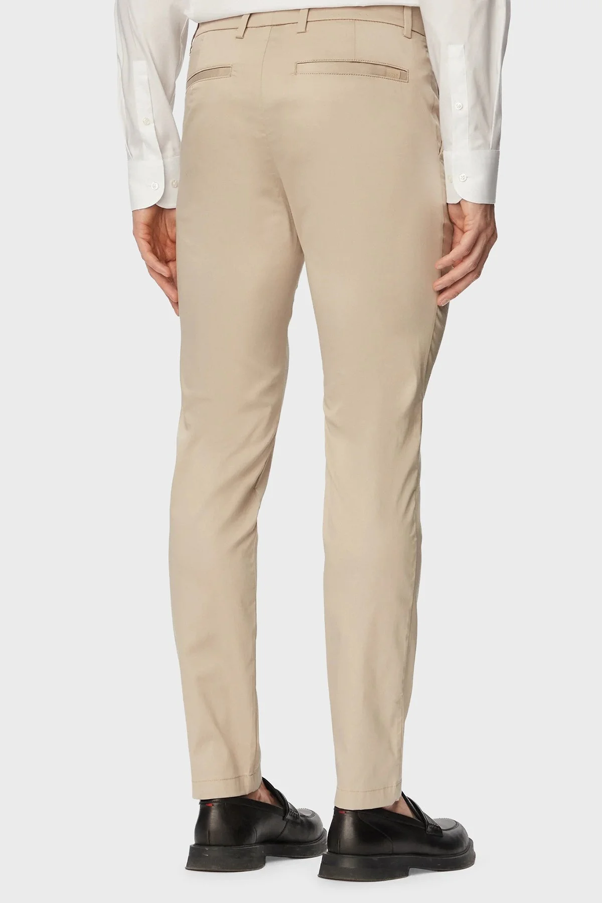 Boss Pamuklu Slim Fit Normal Bel Dar Paça Erkek Pantolon 50553841 286 BEJ - 3