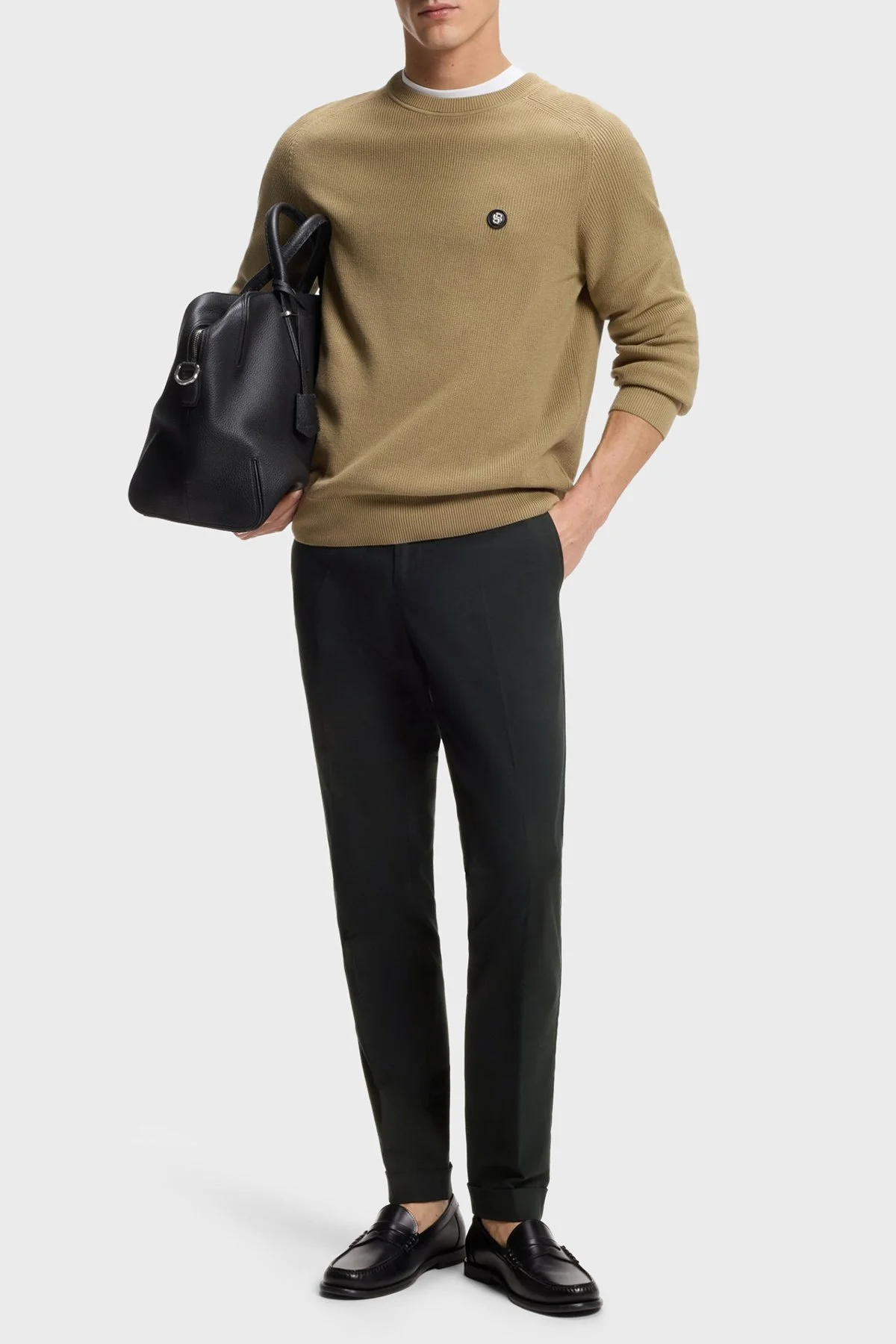 Boss Pamuklu Slim Fit Normal Bel Dar Paça Erkek Pantolon 50561572 001 SİYAH - 2