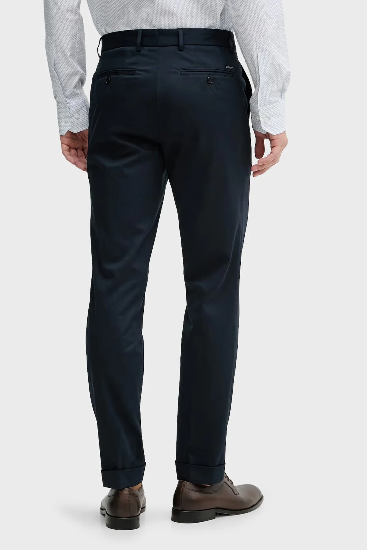 Boss Pamuklu Slim Fit Normal Bel Dar Paça Erkek Pantolon 50561572 404 LACİVERT - 3