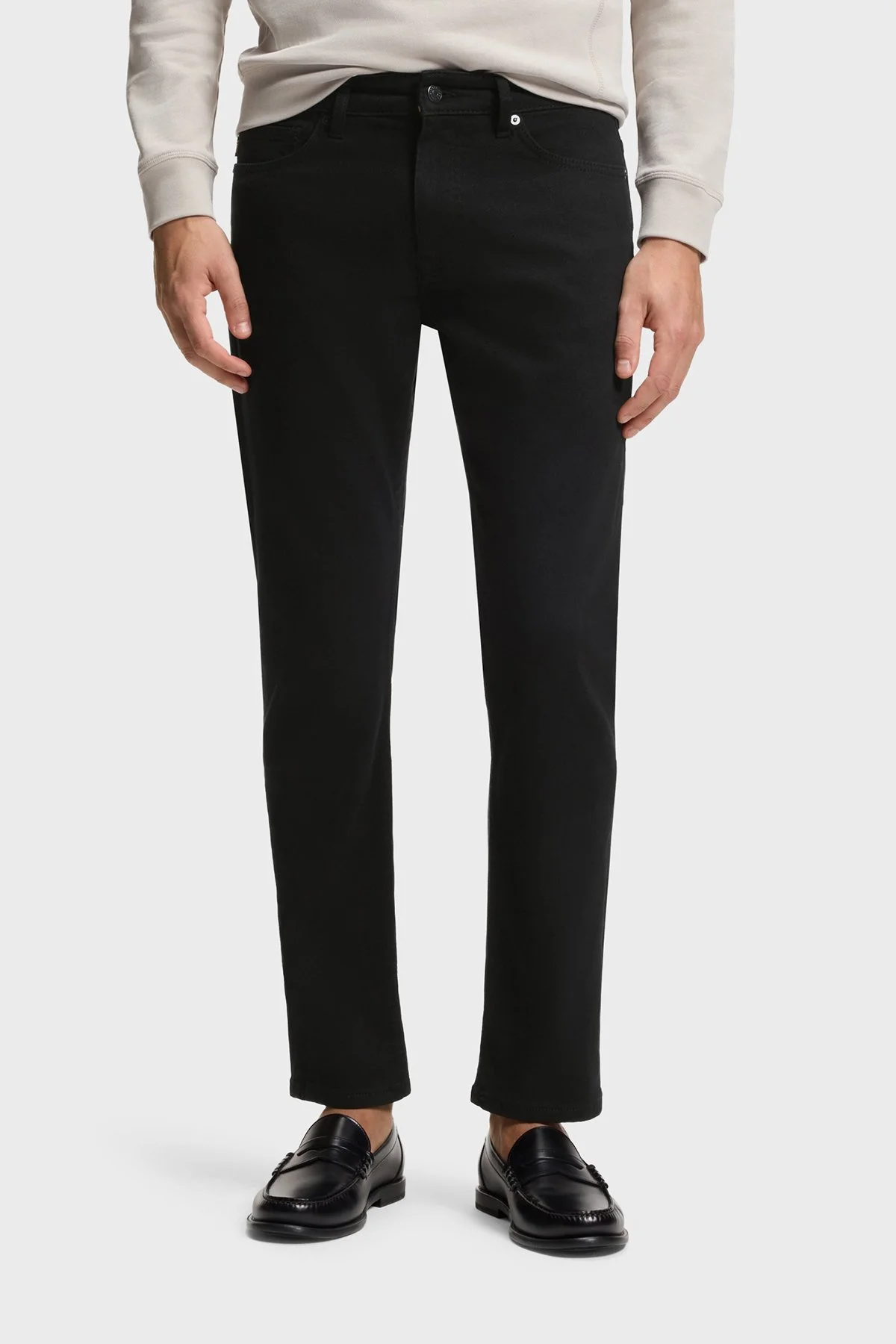 Boss Pamuklu Slim Fit Normal Bel Dar Paça Jeans Erkek Kot Pantolon 50521261 003 SİYAH - 1