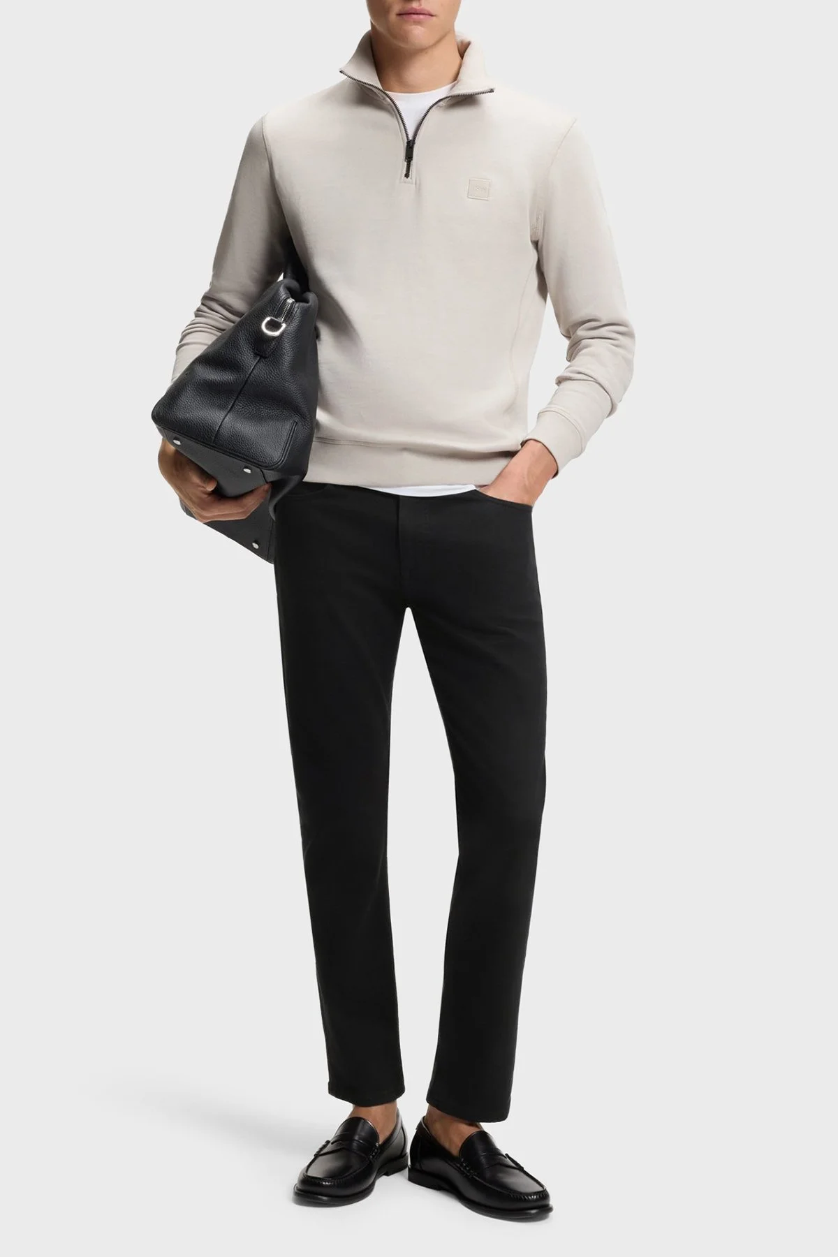 Boss Pamuklu Slim Fit Normal Bel Dar Paça Jeans Erkek Kot Pantolon 50521261 003 SİYAH - 2