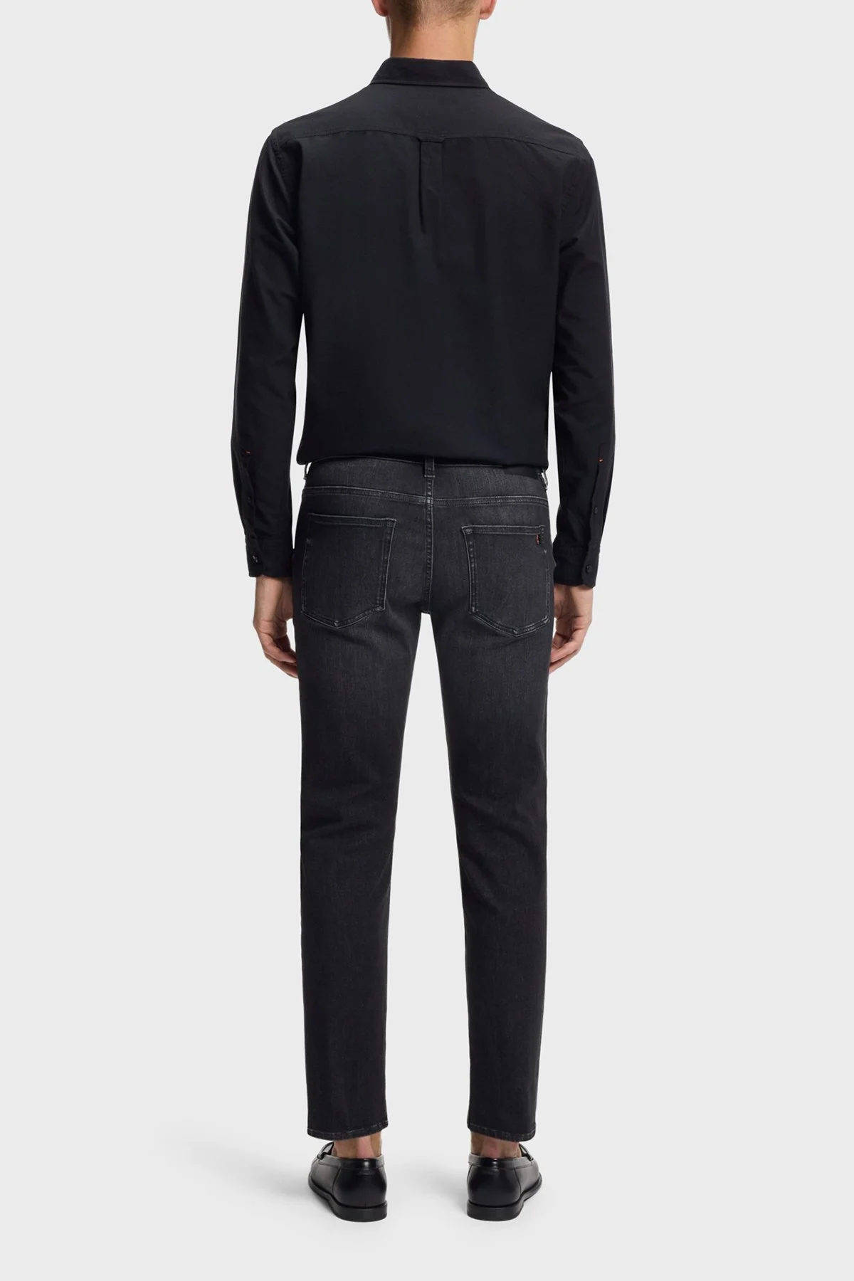 Boss Pamuklu Slim Fit Normal Bel Dar Paça Jeans Erkek Kot Pantolon 50553405 002 GRİ - 3