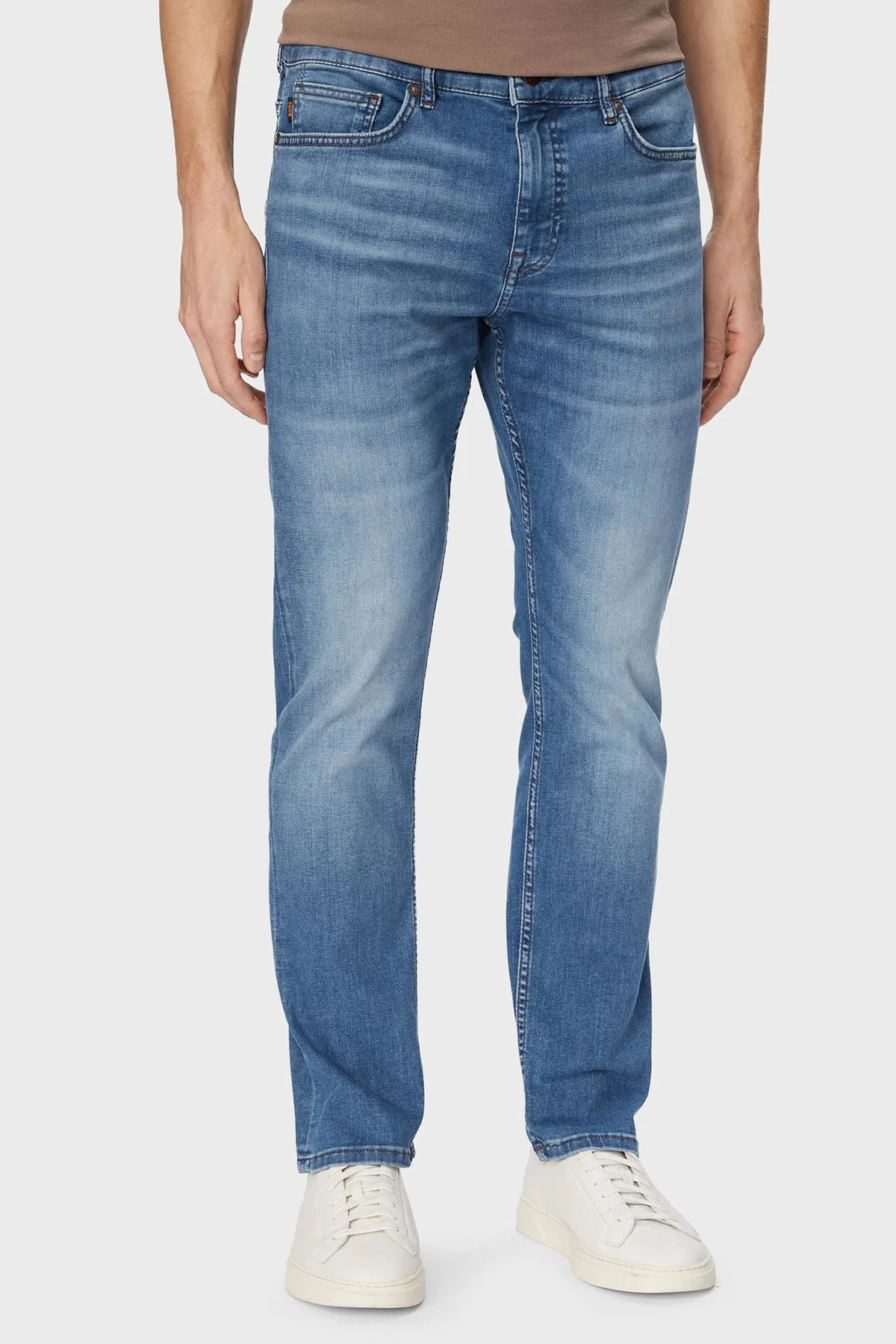 Boss Pamuklu Slim Fit Normal Bel Dar Paça Jeans Erkek Kot Pantolon 50556882 422 LACİVERT - 1